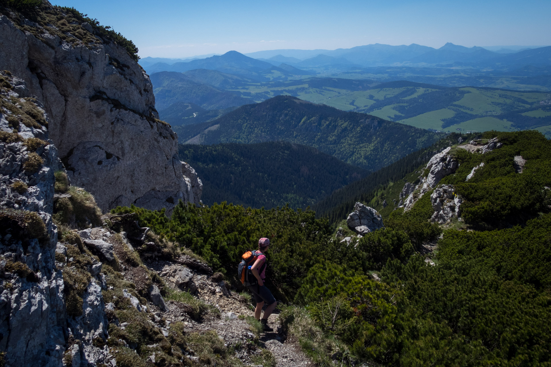 Sivý vrch od horárne Biela skala (Západné Tatry)