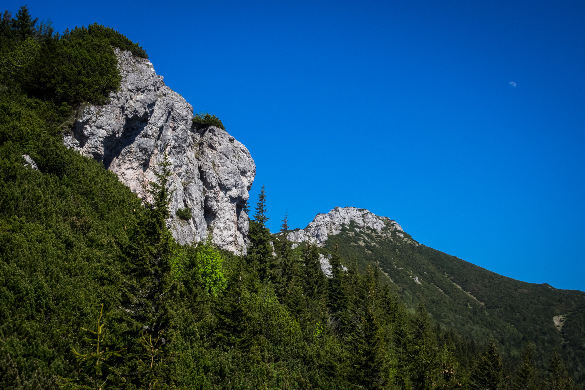 Sivý vrch od horárne Biela skala (Západné Tatry)