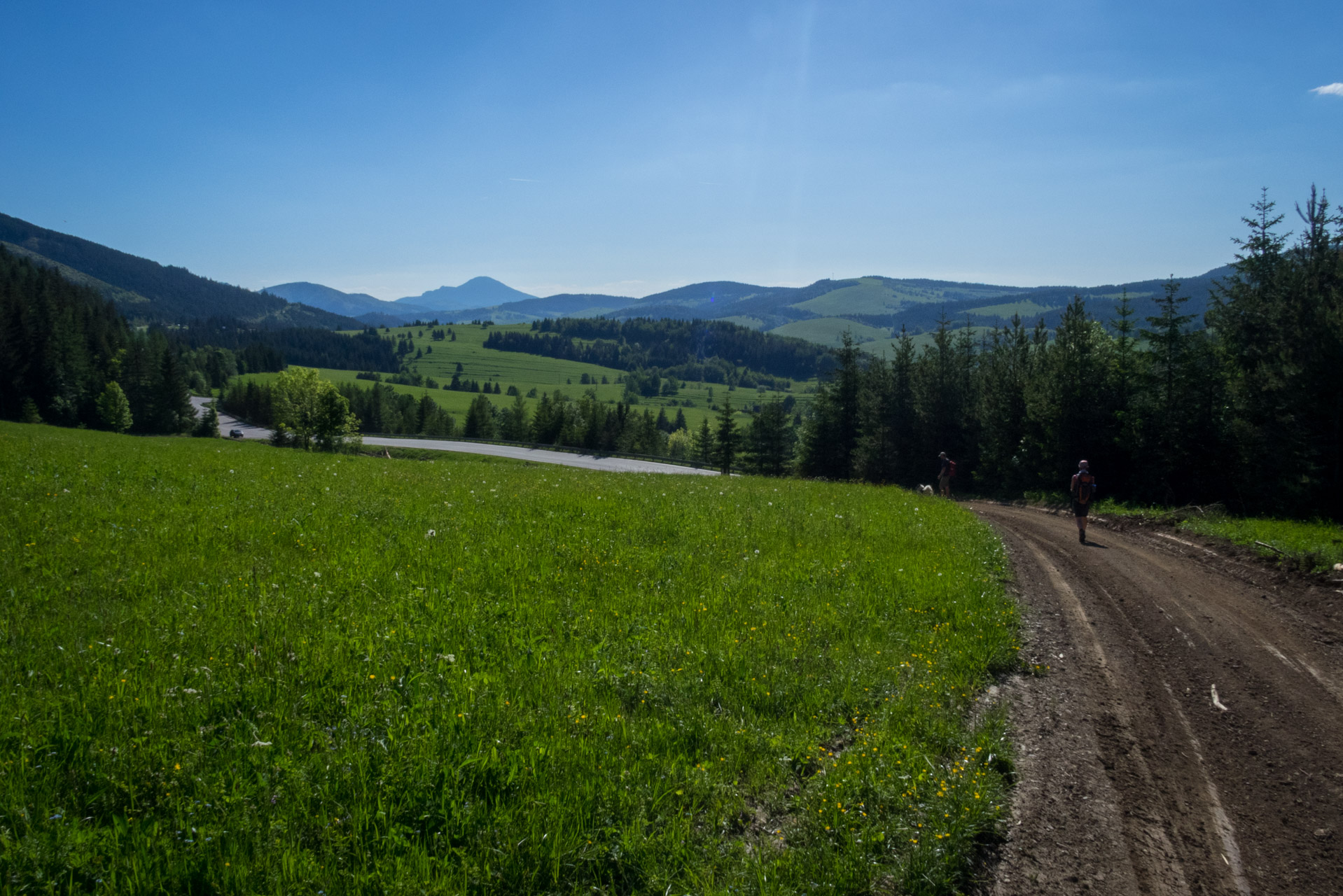 Sivý vrch od horárne Biela skala (Západné Tatry)