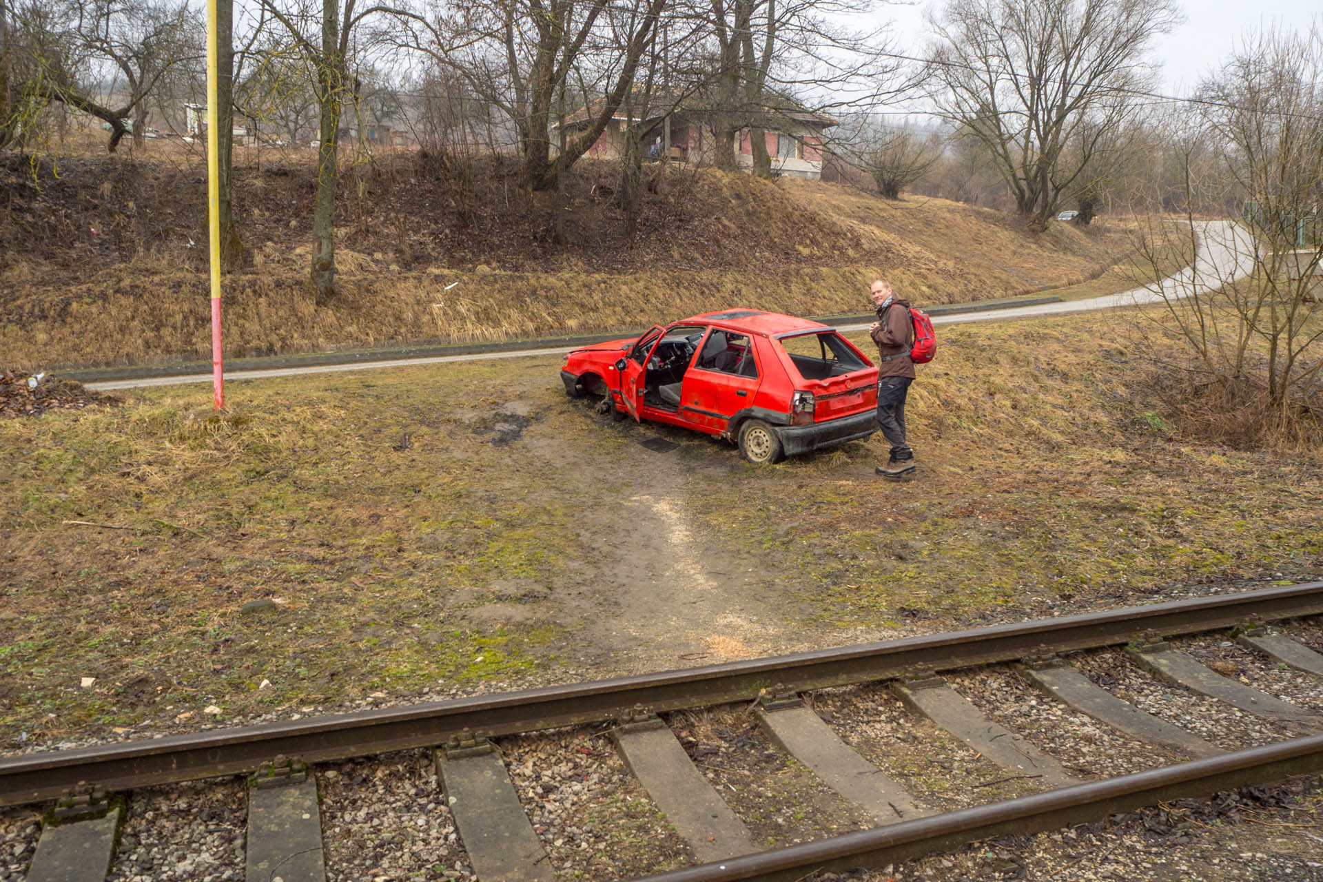 Koprášsky viadukt, Koprášsky a Slavošovský tunel zo Slavošoviec (Stolické vrchy)