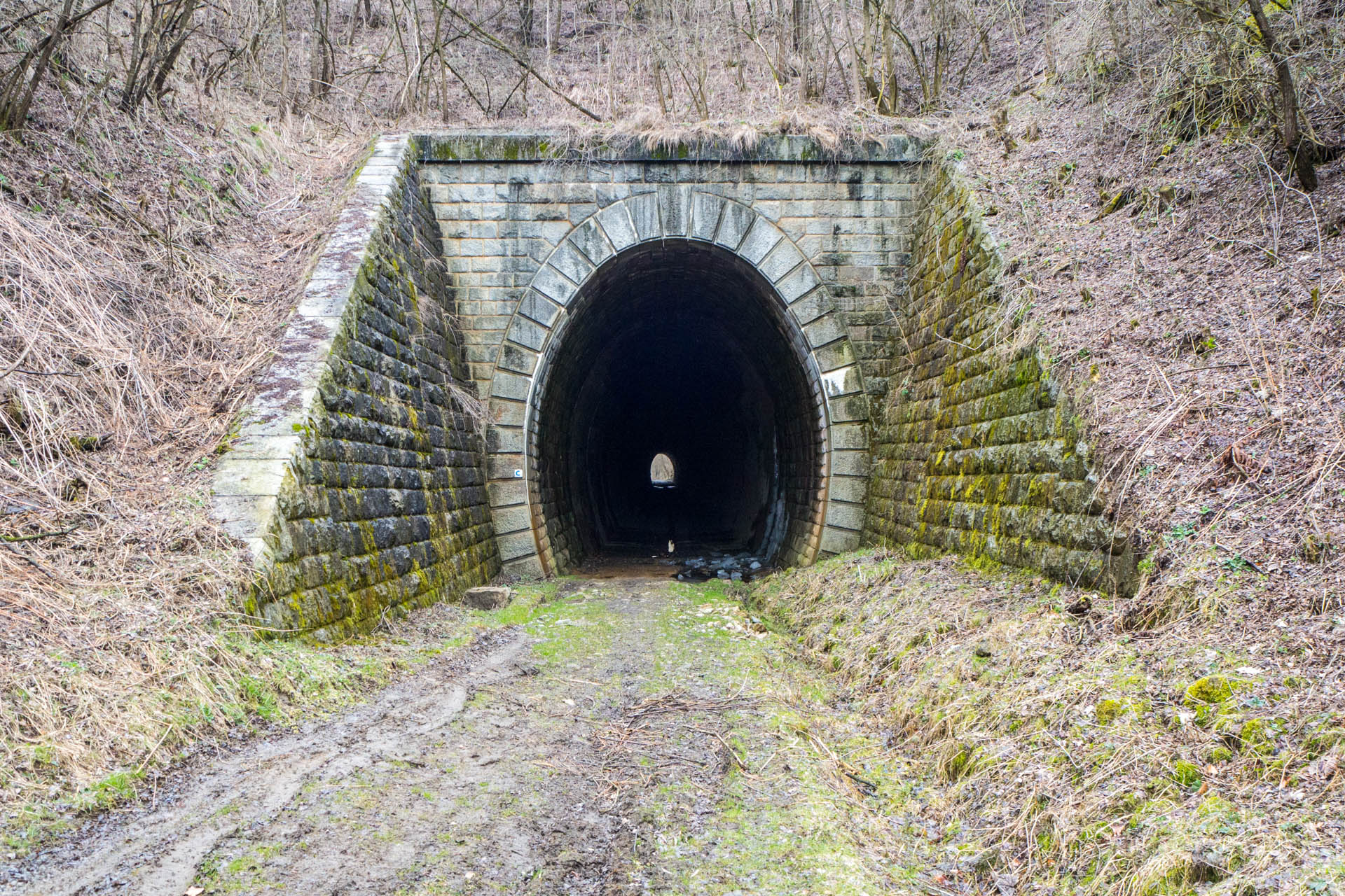 Koprášsky viadukt, Koprášsky a Slavošovský tunel zo Slavošoviec (Stolické vrchy)