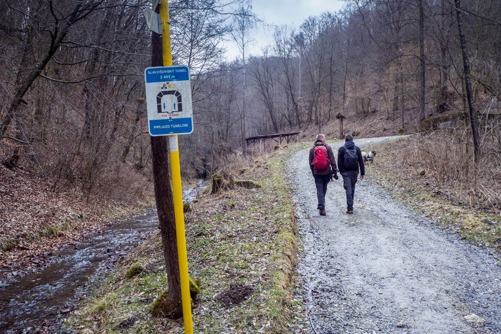 Koprášsky viadukt, Koprášsky a Slavošovský tunel zo Slavošoviec (Stolické vrchy)