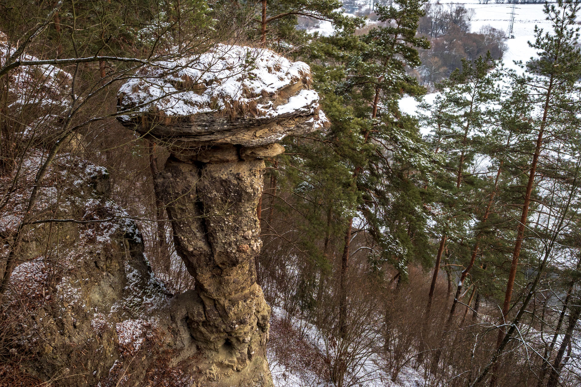 Markušovský skalný hríb a Šikľavá skala (Volovské vrchy)