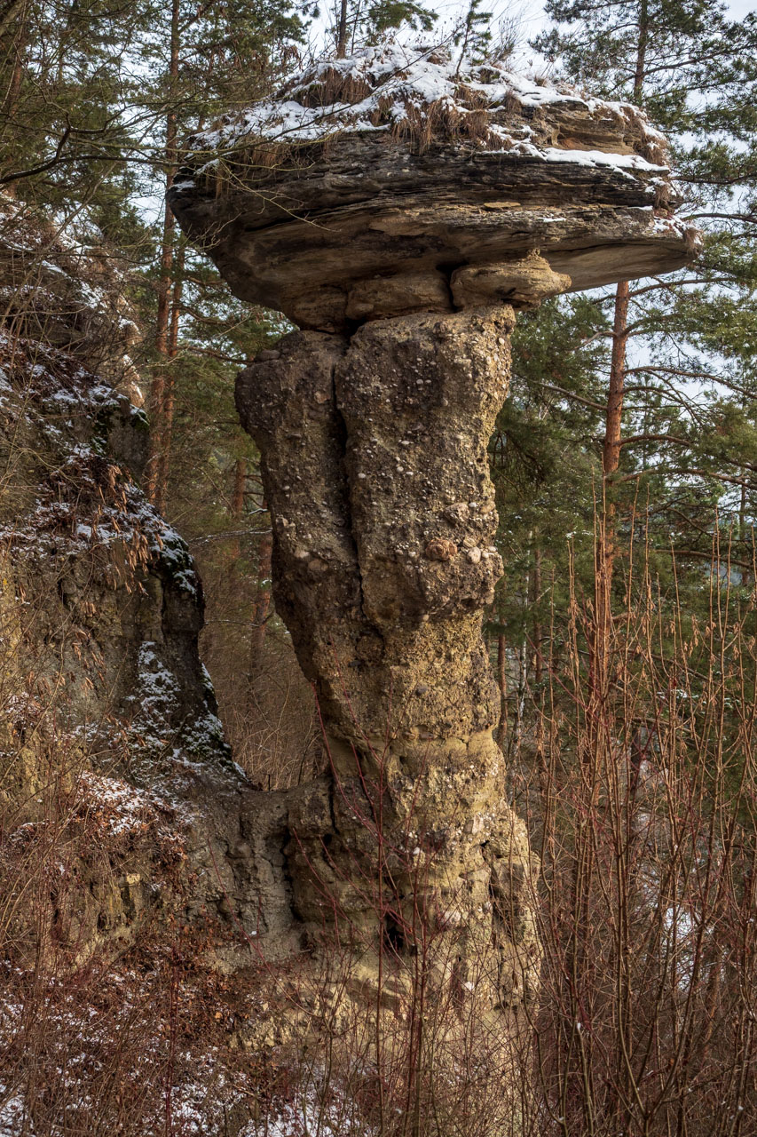 Markušovský skalný hríb a Šikľavá skala (Volovské vrchy)