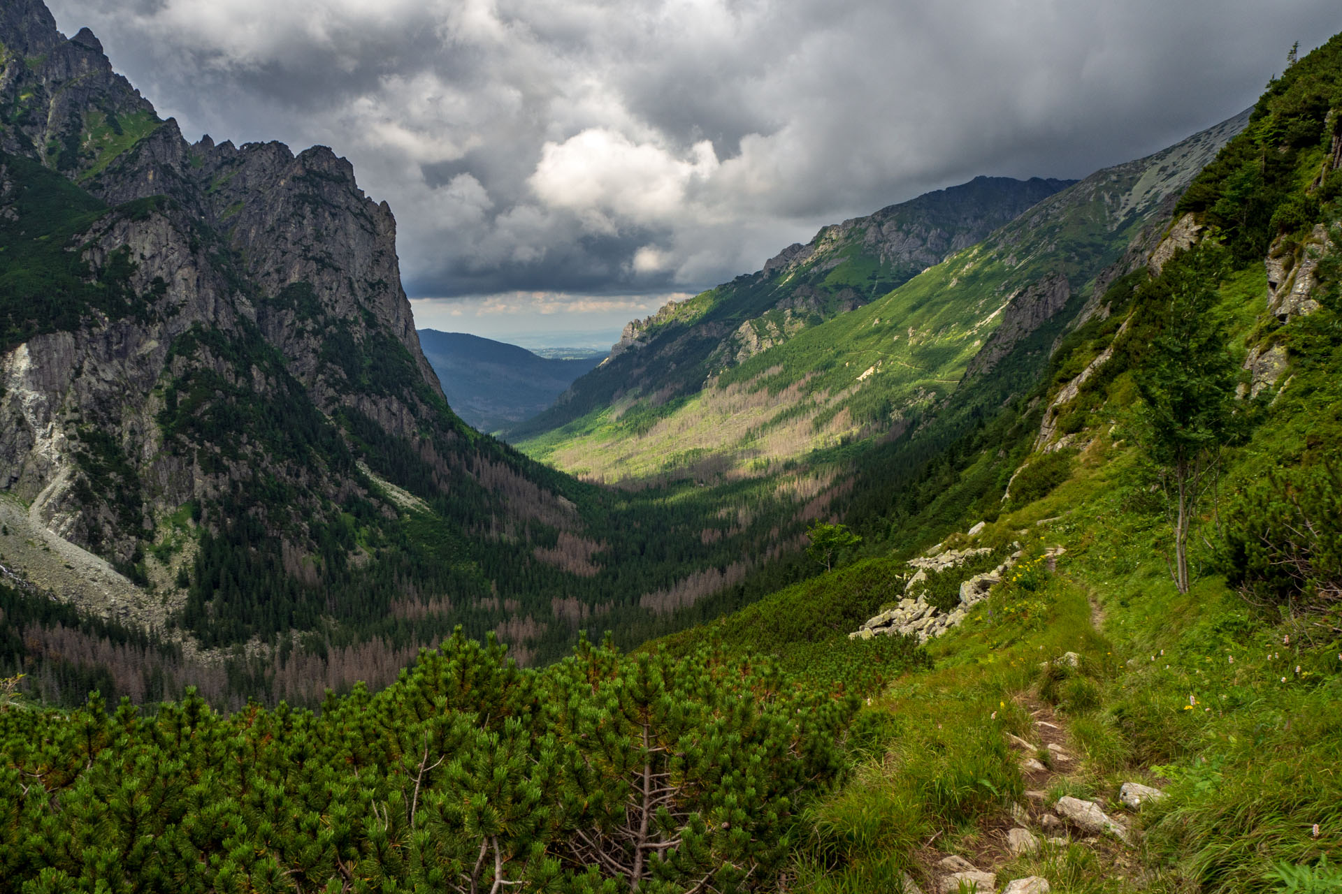 Poľský hrebeň z Lysej Poľany (Vysoké Tatry)