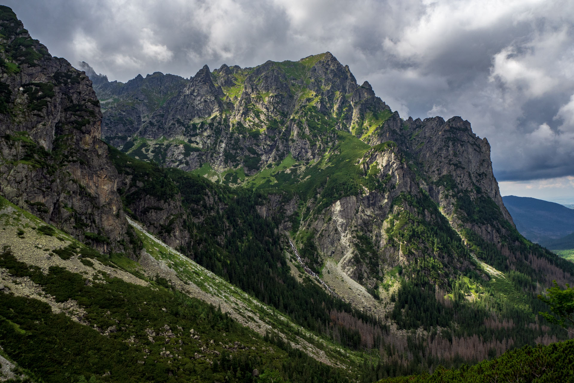 Poľský hrebeň z Lysej Poľany (Vysoké Tatry)