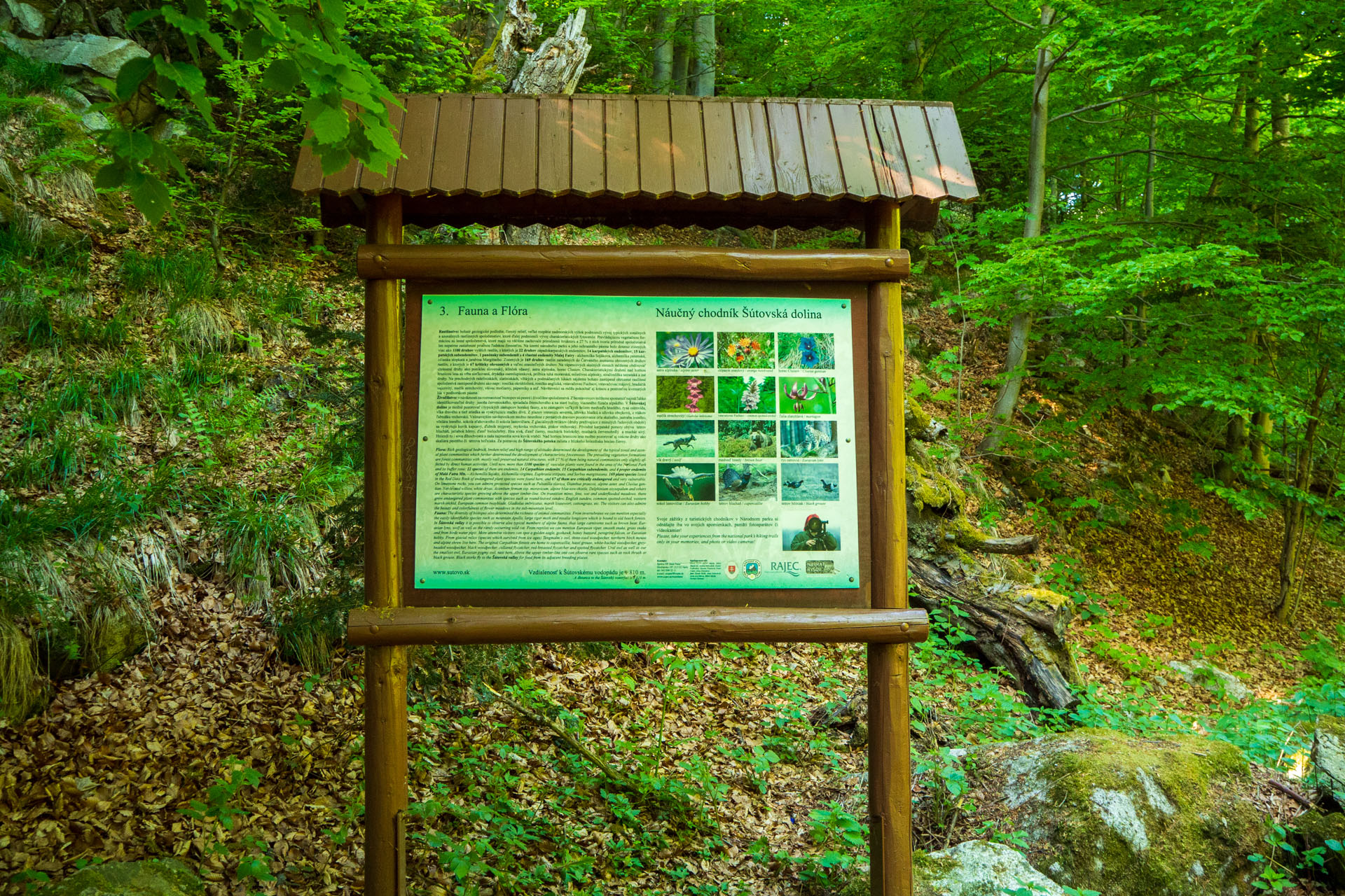 Šútovský vodopád a Chata pod Chlebom z Rieky (Malá Fatra)