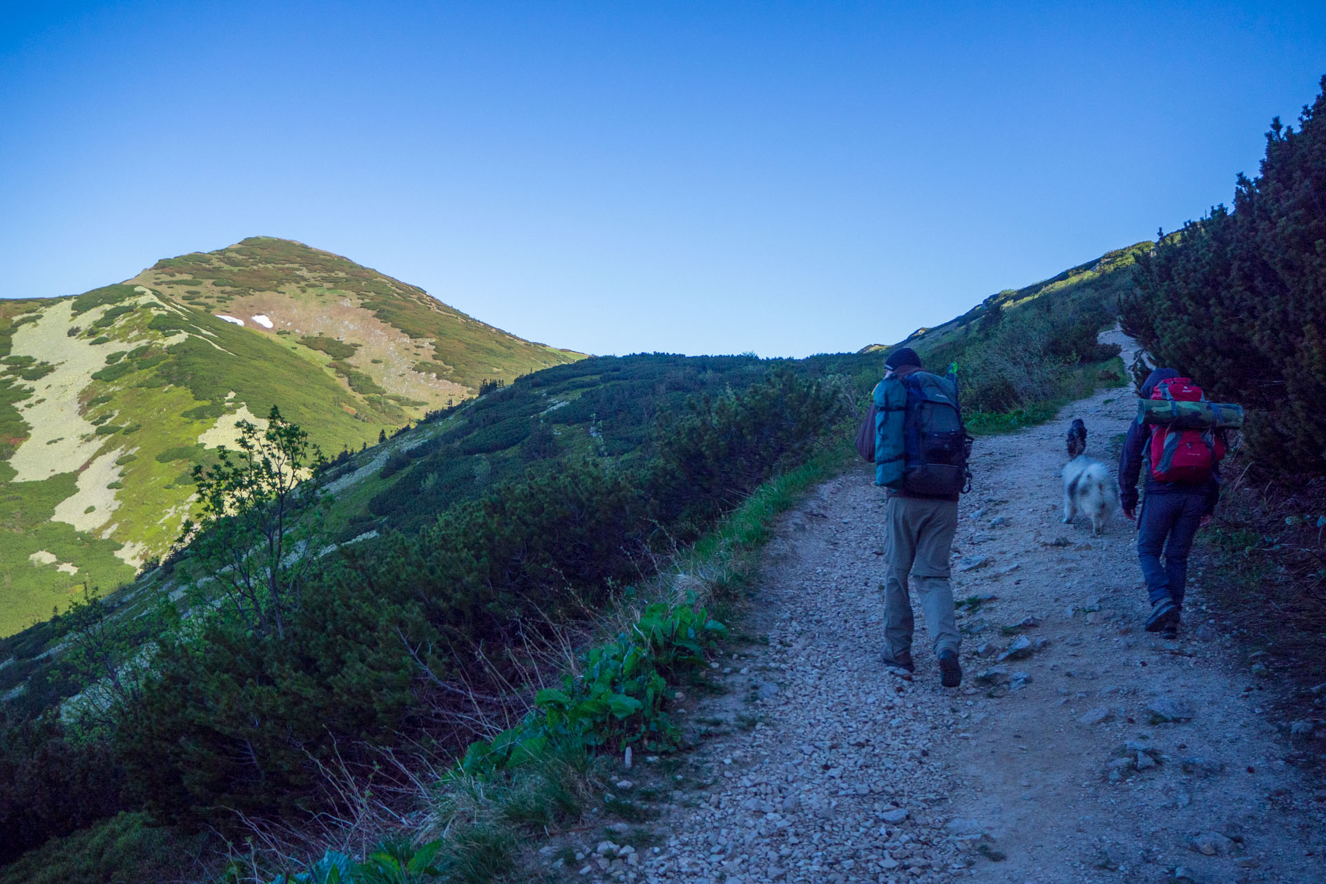 Veľký a Malý Kriváň z Chaty pod Chlebom (Malá Fatra)