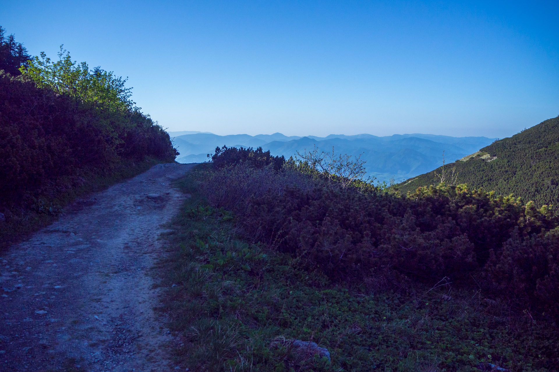 Veľký a Malý Kriváň z Chaty pod Chlebom (Malá Fatra)