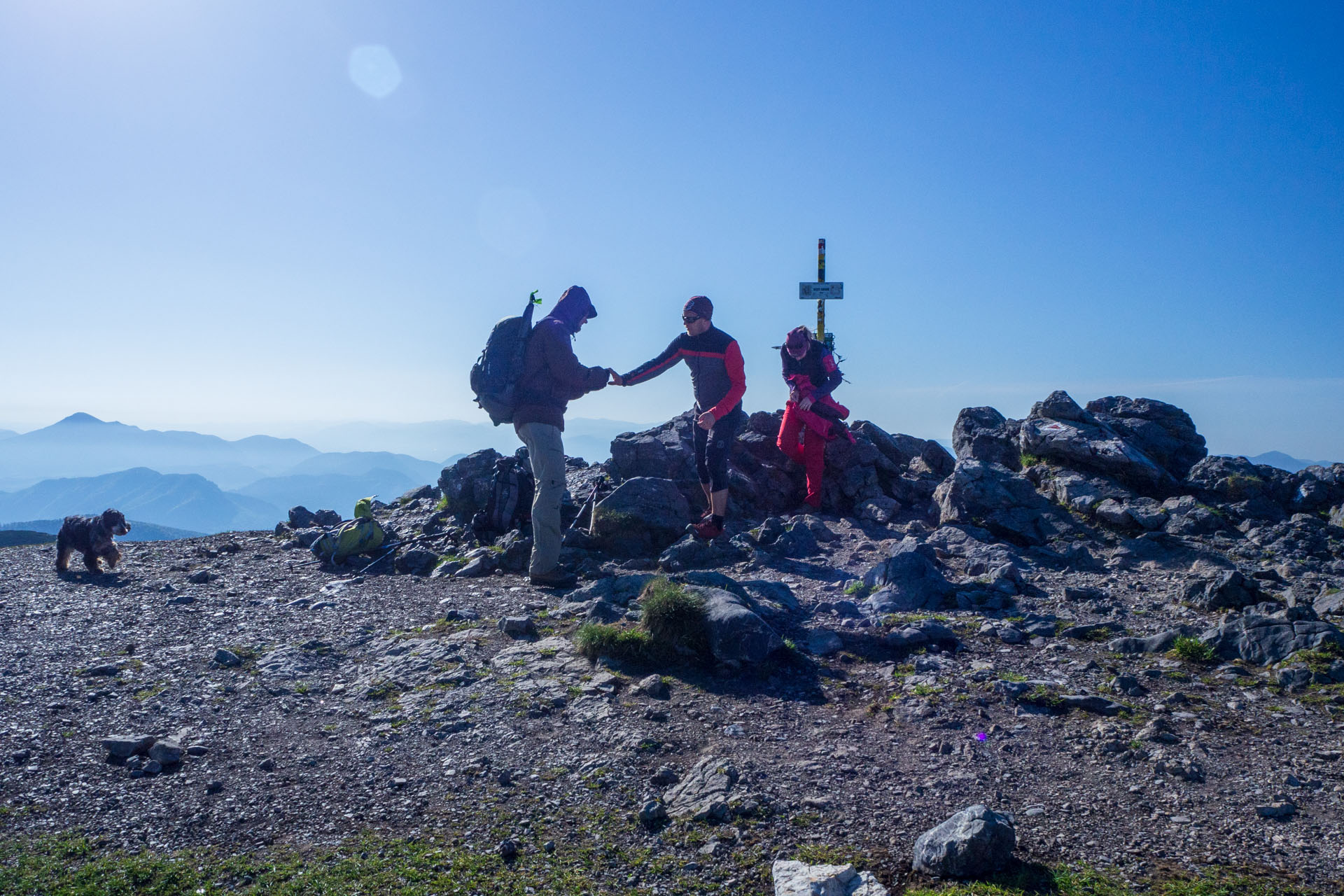 Veľký a Malý Kriváň z Chaty pod Chlebom (Malá Fatra)