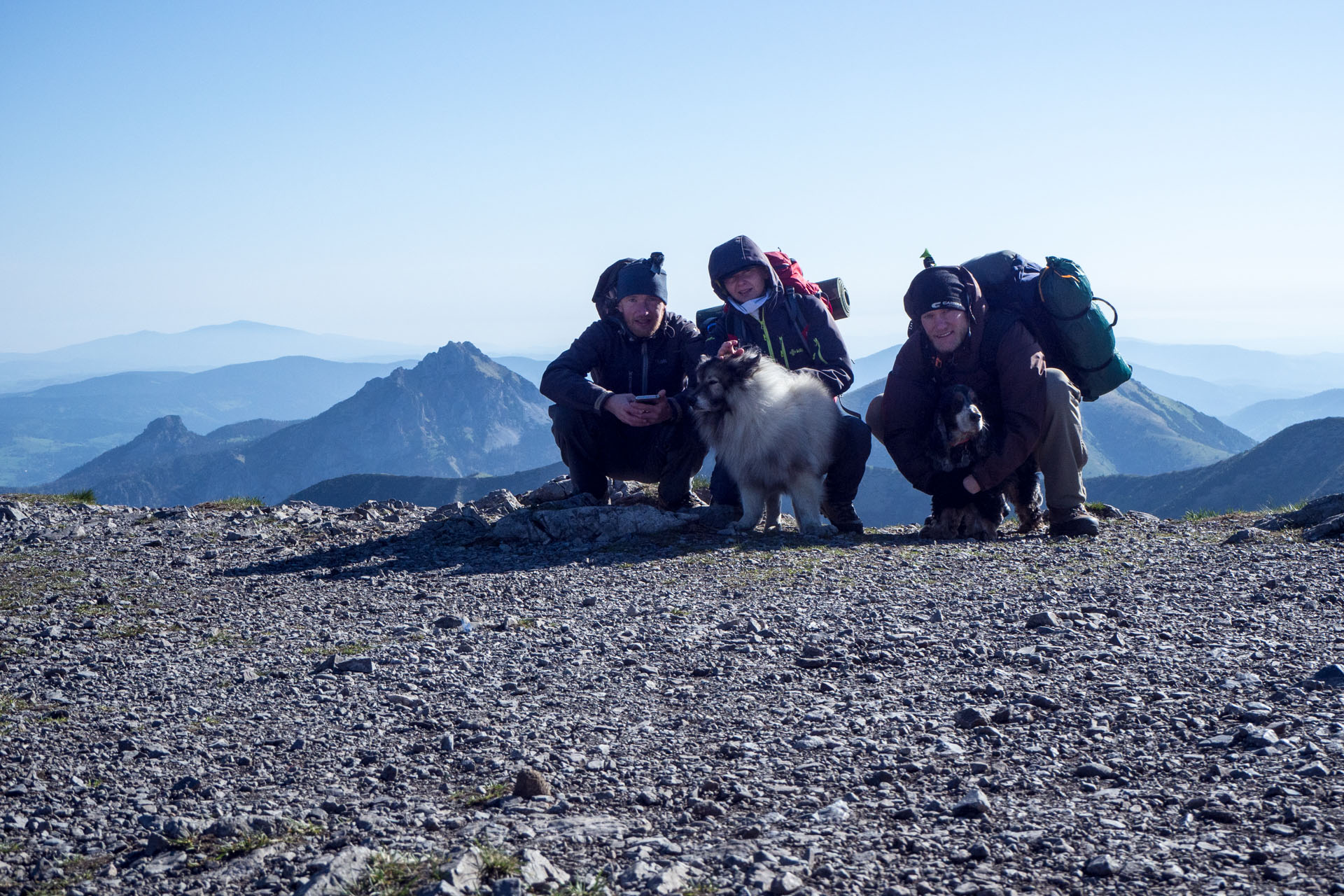 Veľký a Malý Kriváň z Chaty pod Chlebom (Malá Fatra)