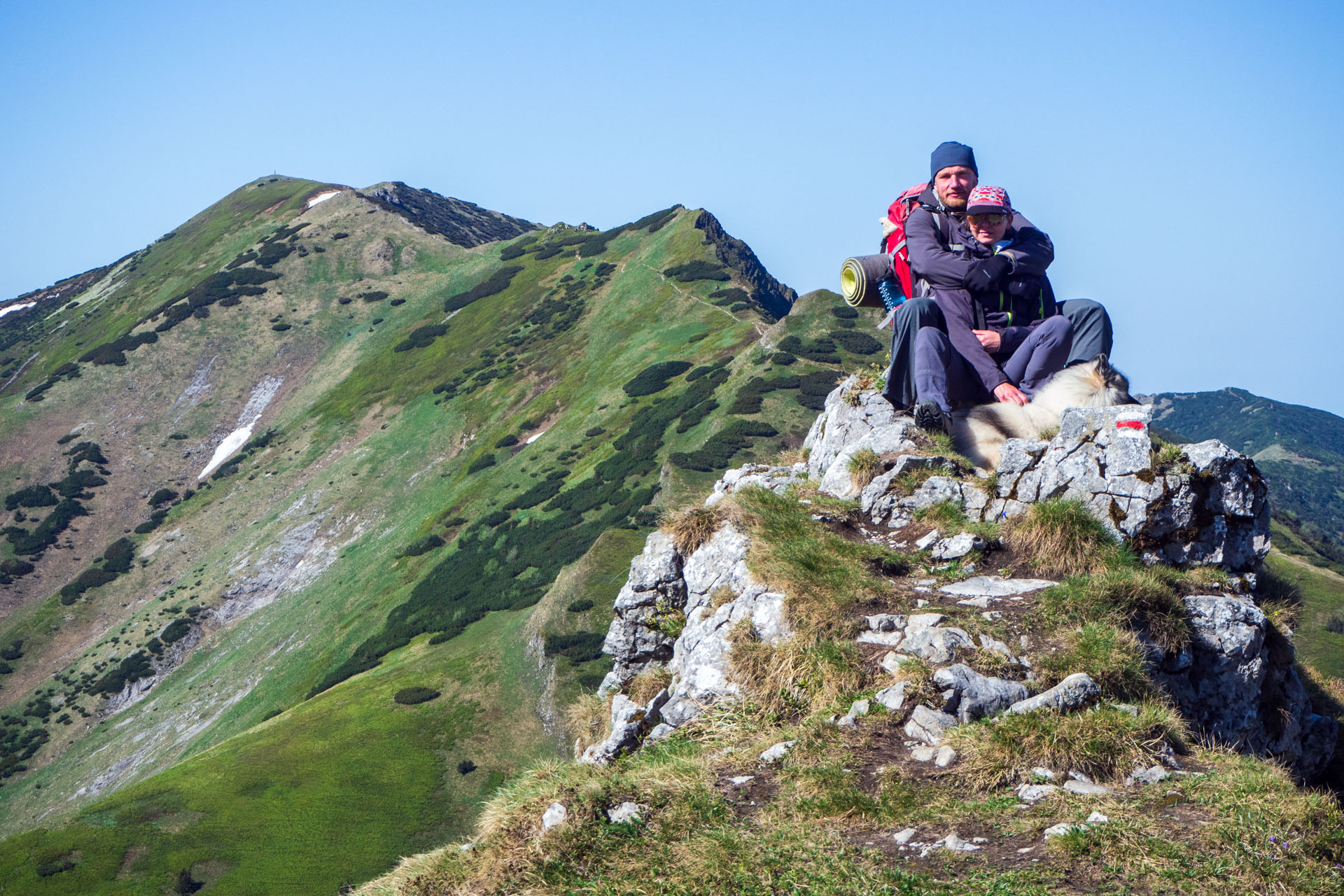 Veľký a Malý Kriváň z Chaty pod Chlebom (Malá Fatra)