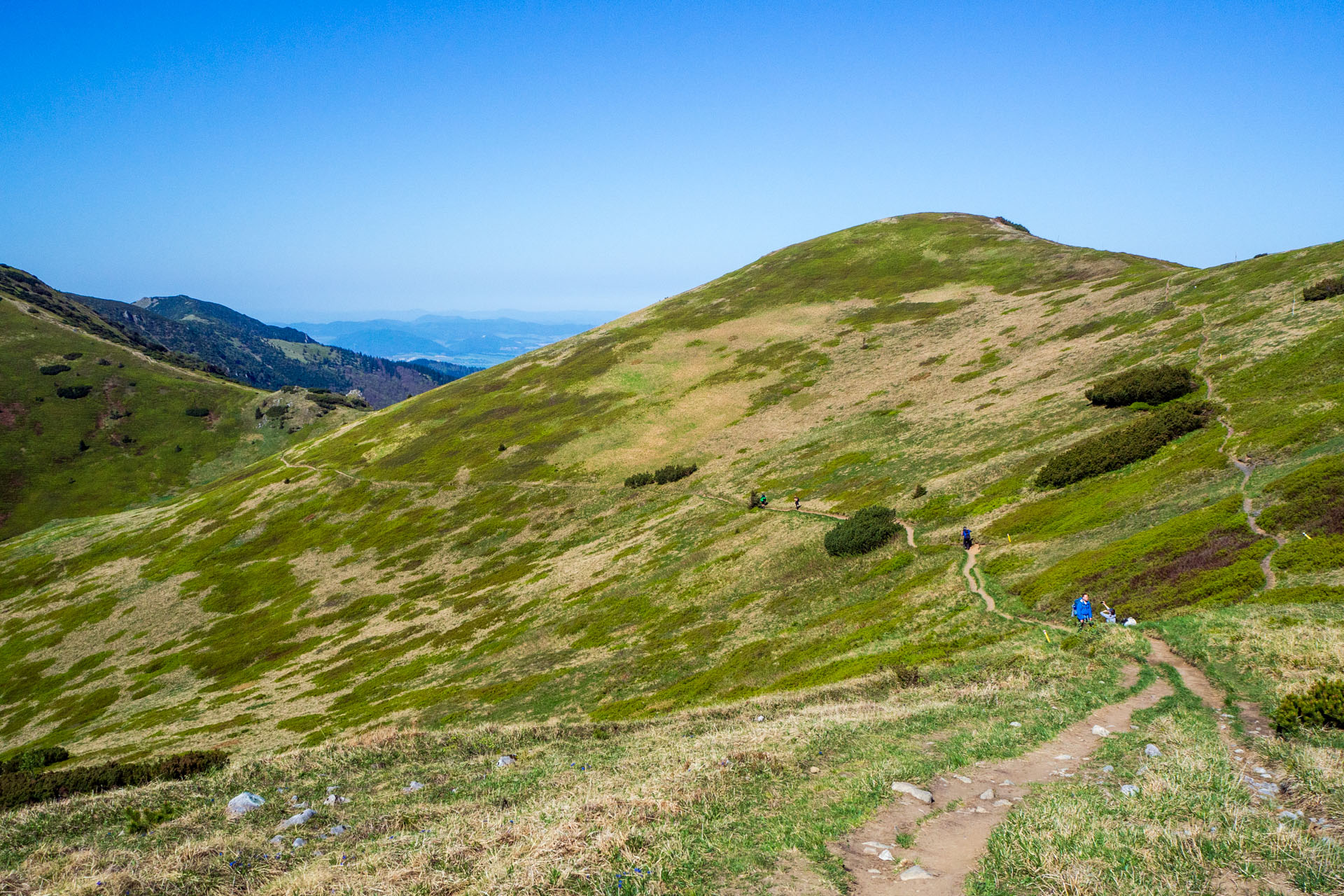 Veľký a Malý Kriváň z Chaty pod Chlebom (Malá Fatra)