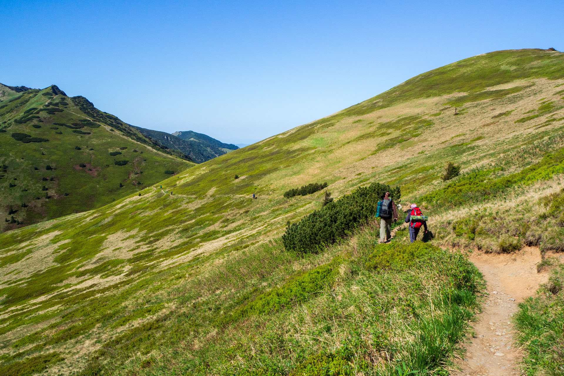 Veľký a Malý Kriváň z Chaty pod Chlebom (Malá Fatra)