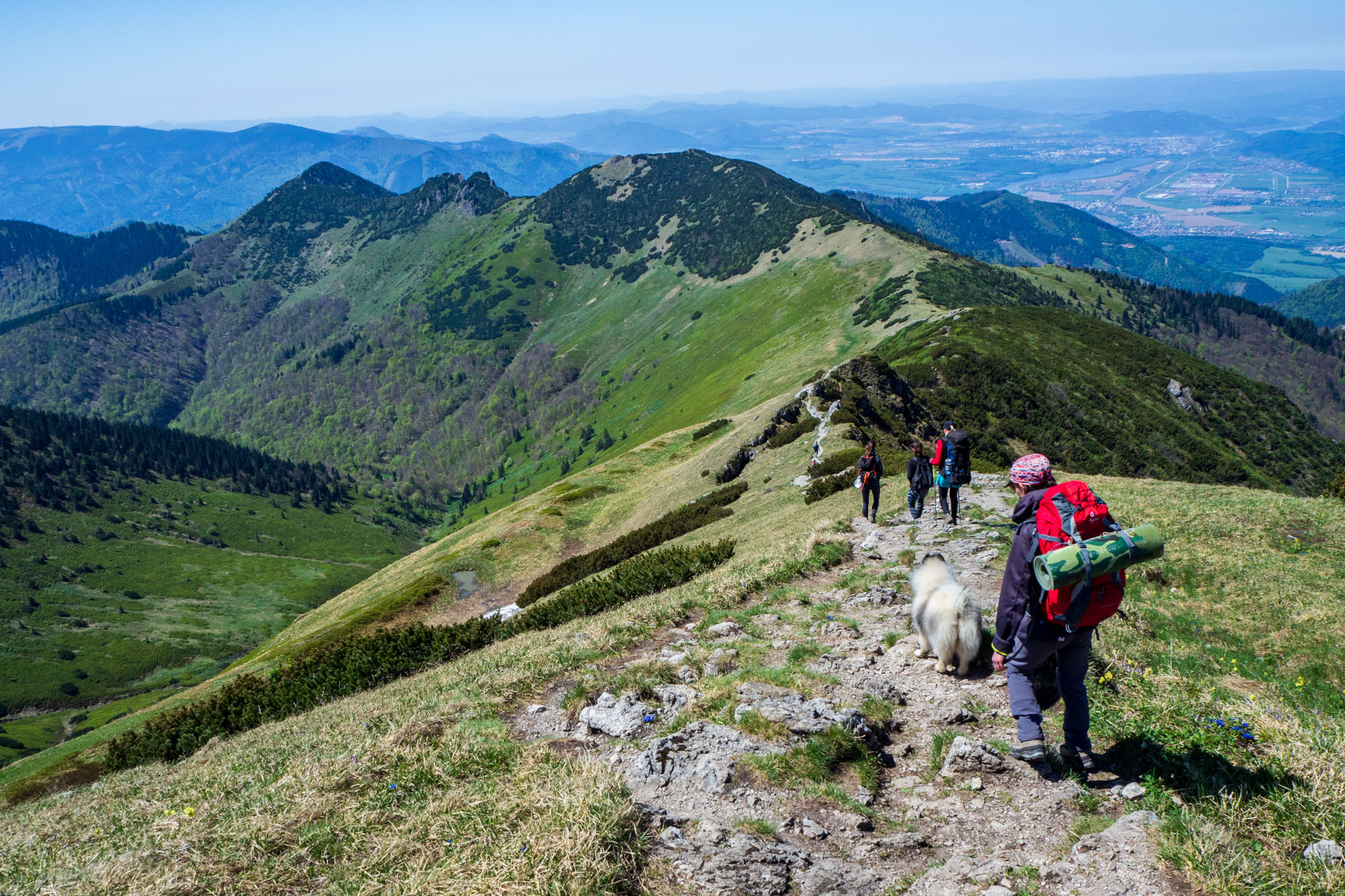 Veľký a Malý Kriváň z Chaty pod Chlebom (Malá Fatra)