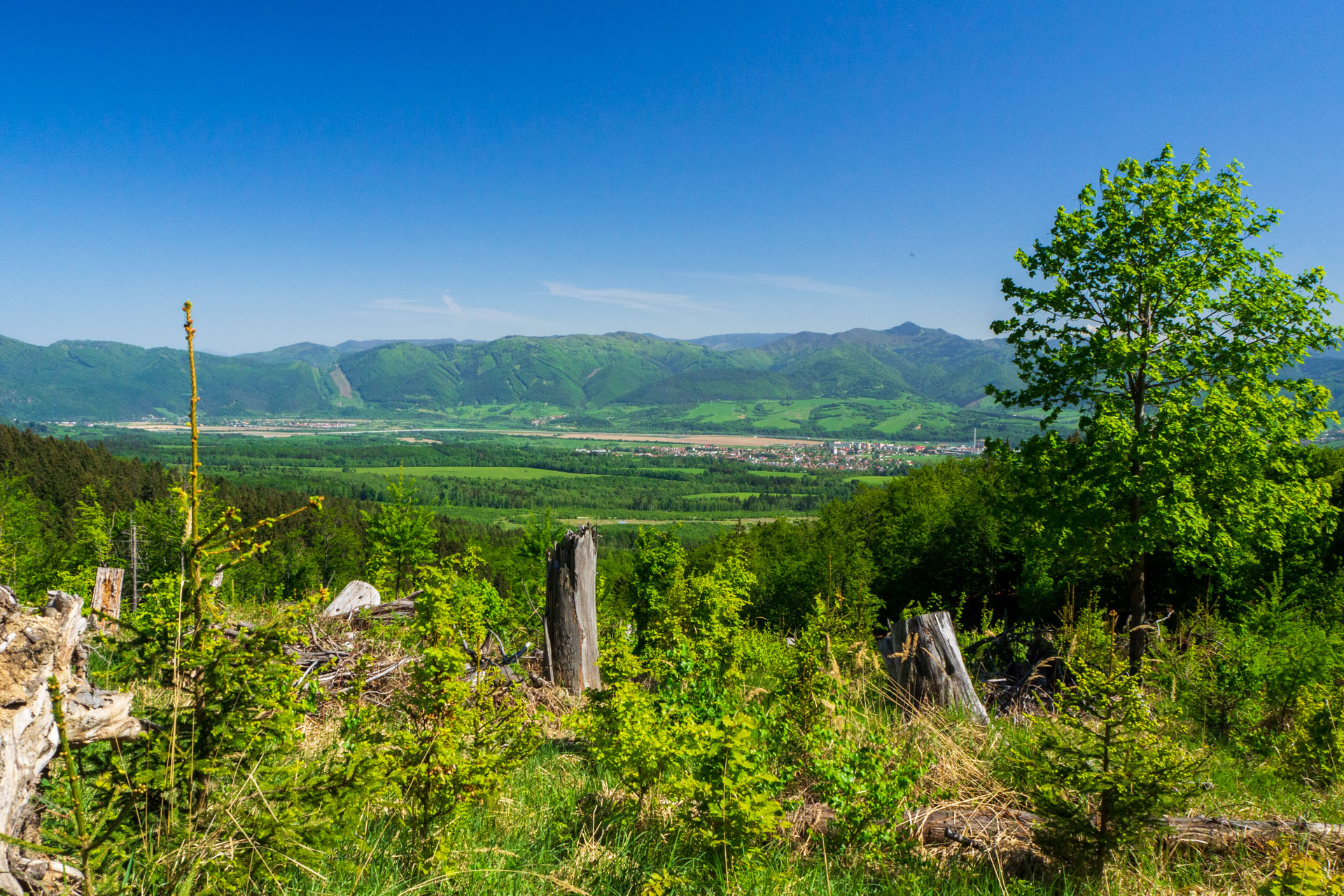 Veľký a Malý Kriváň z Chaty pod Chlebom (Malá Fatra)