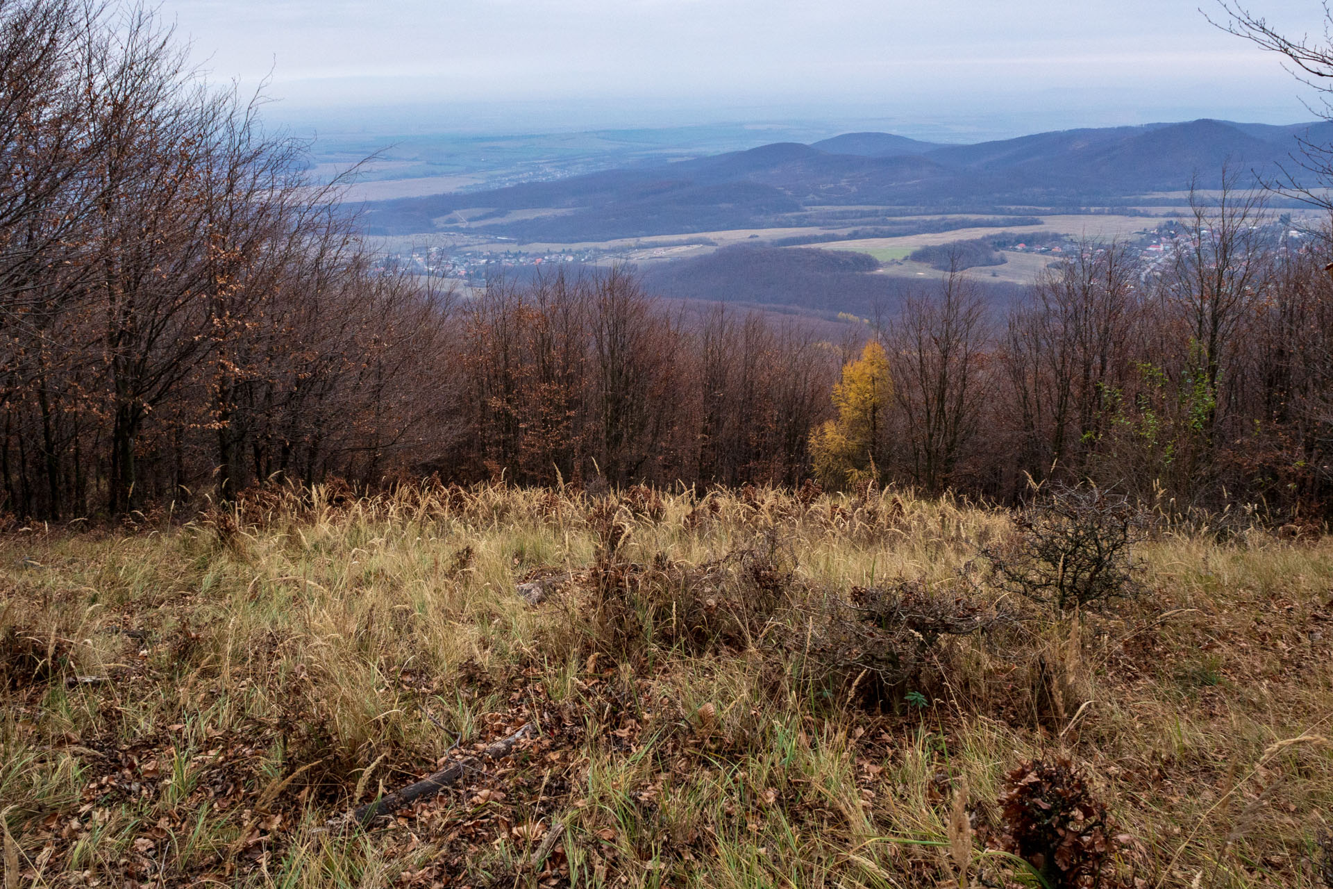 Vyhliadka pod Bradlom a Dobrák (Slanské vrchy)