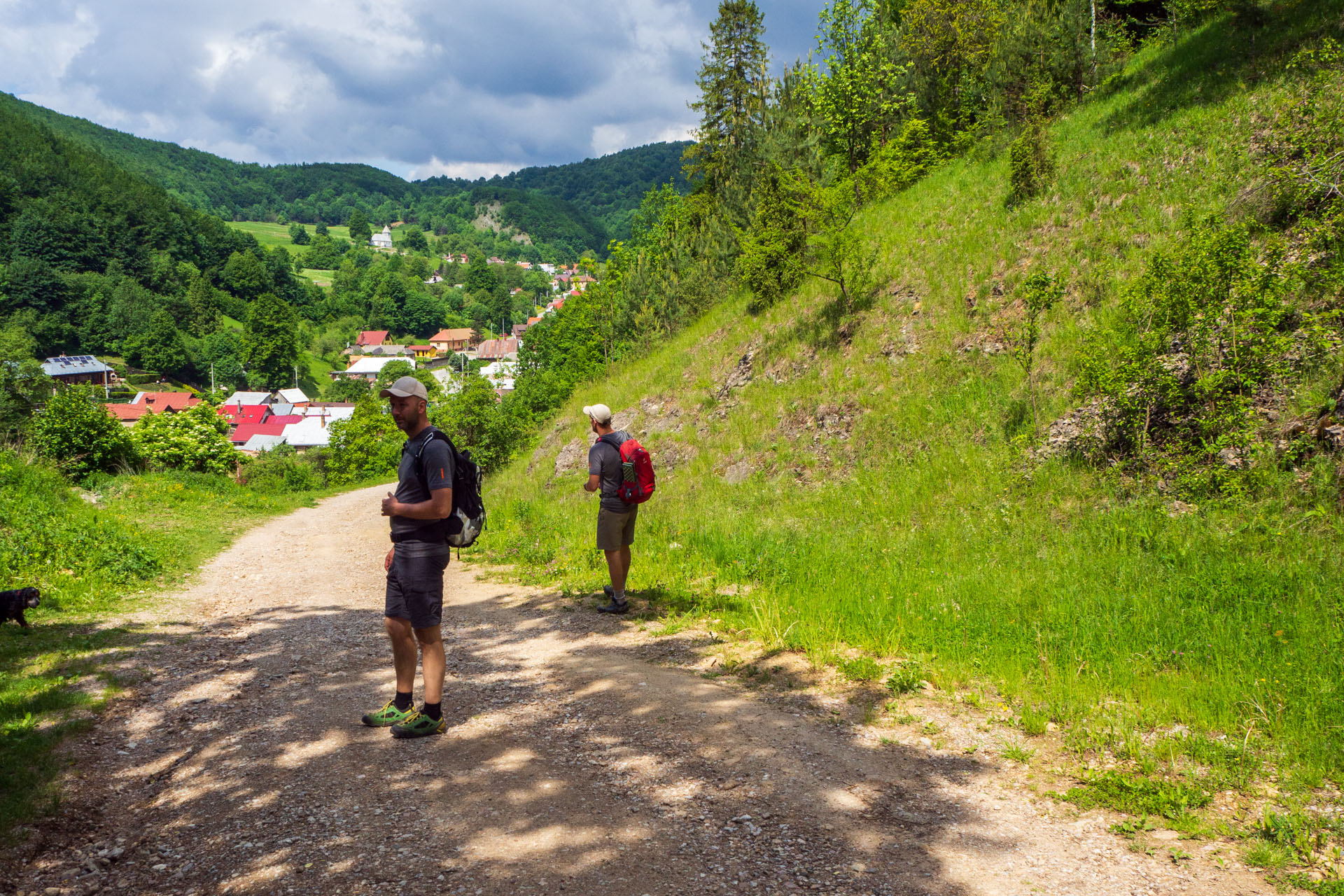 Vyhliadka za Okrúhlym lazom z Hája (Slovenský kras)