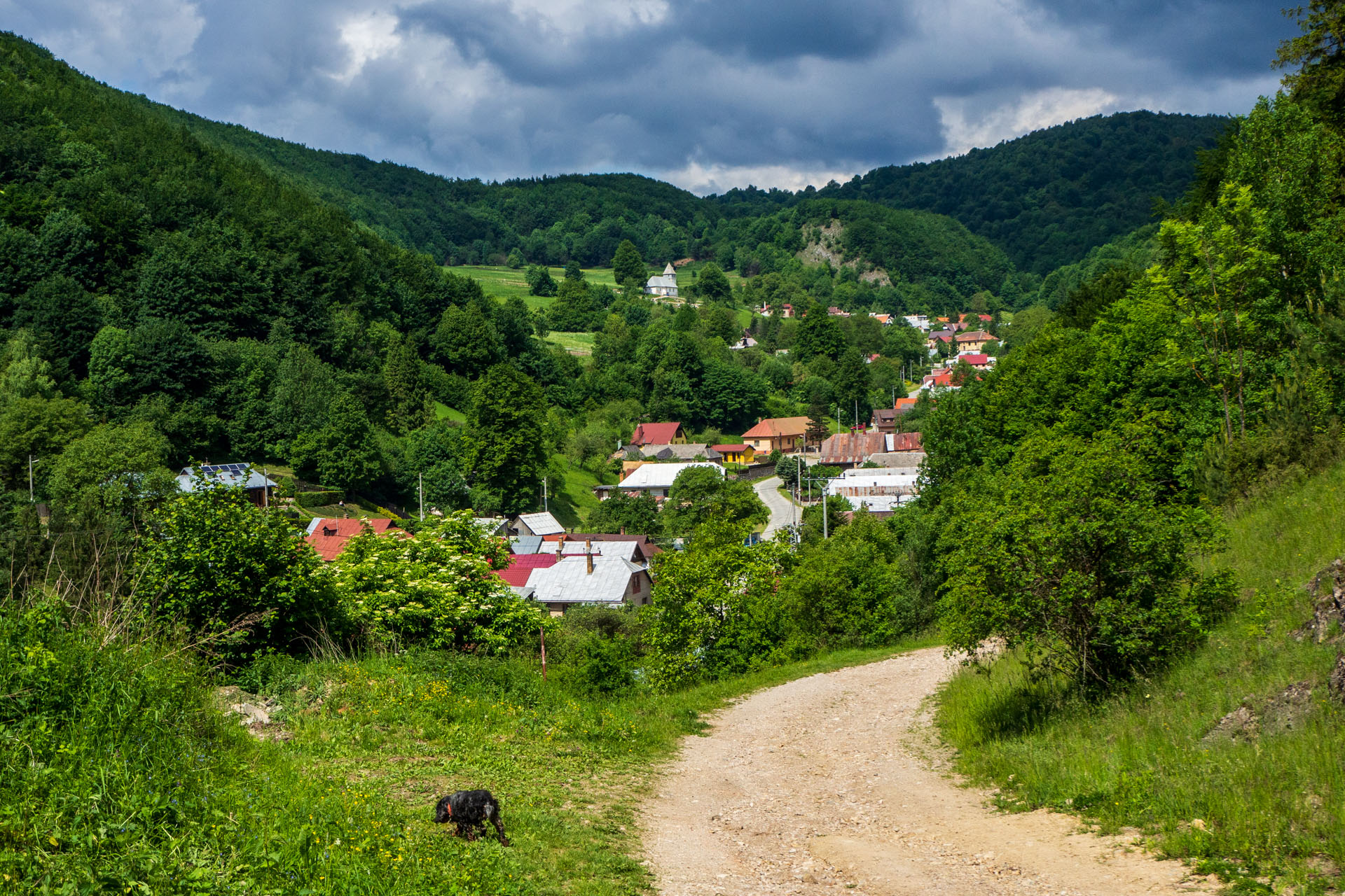 Vyhliadka za Okrúhlym lazom z Hája (Slovenský kras)