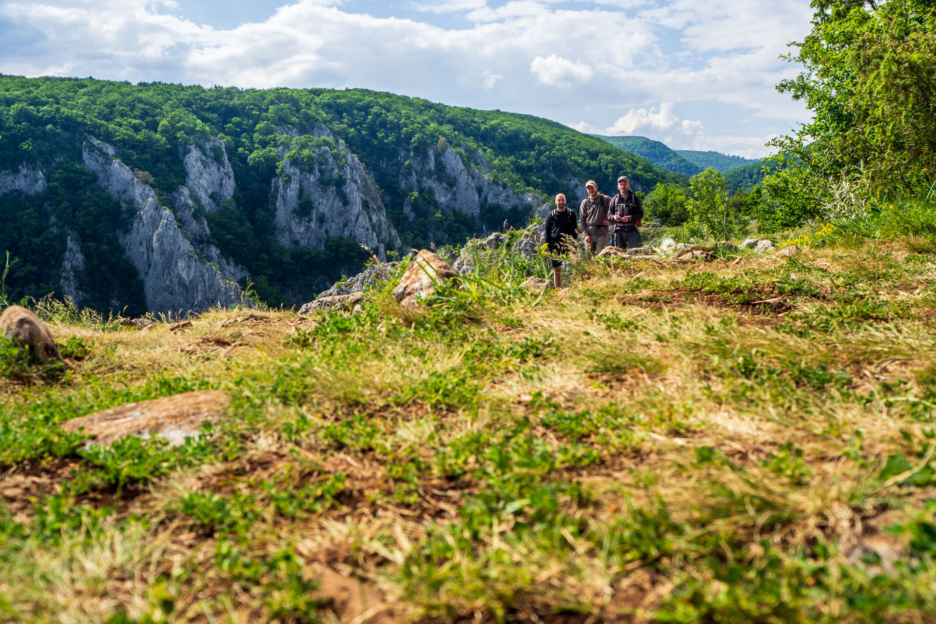 Vyhliadka za Okrúhlym lazom z Hája (Slovenský kras)