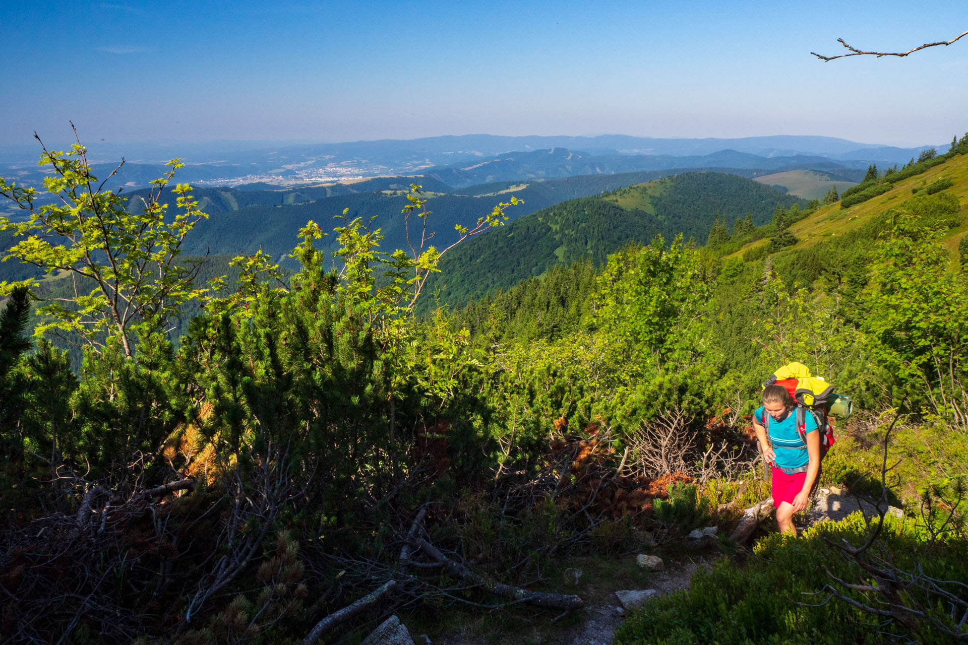 Z Hiadeľského sedla na Ďurkovú (Nízke Tatry)