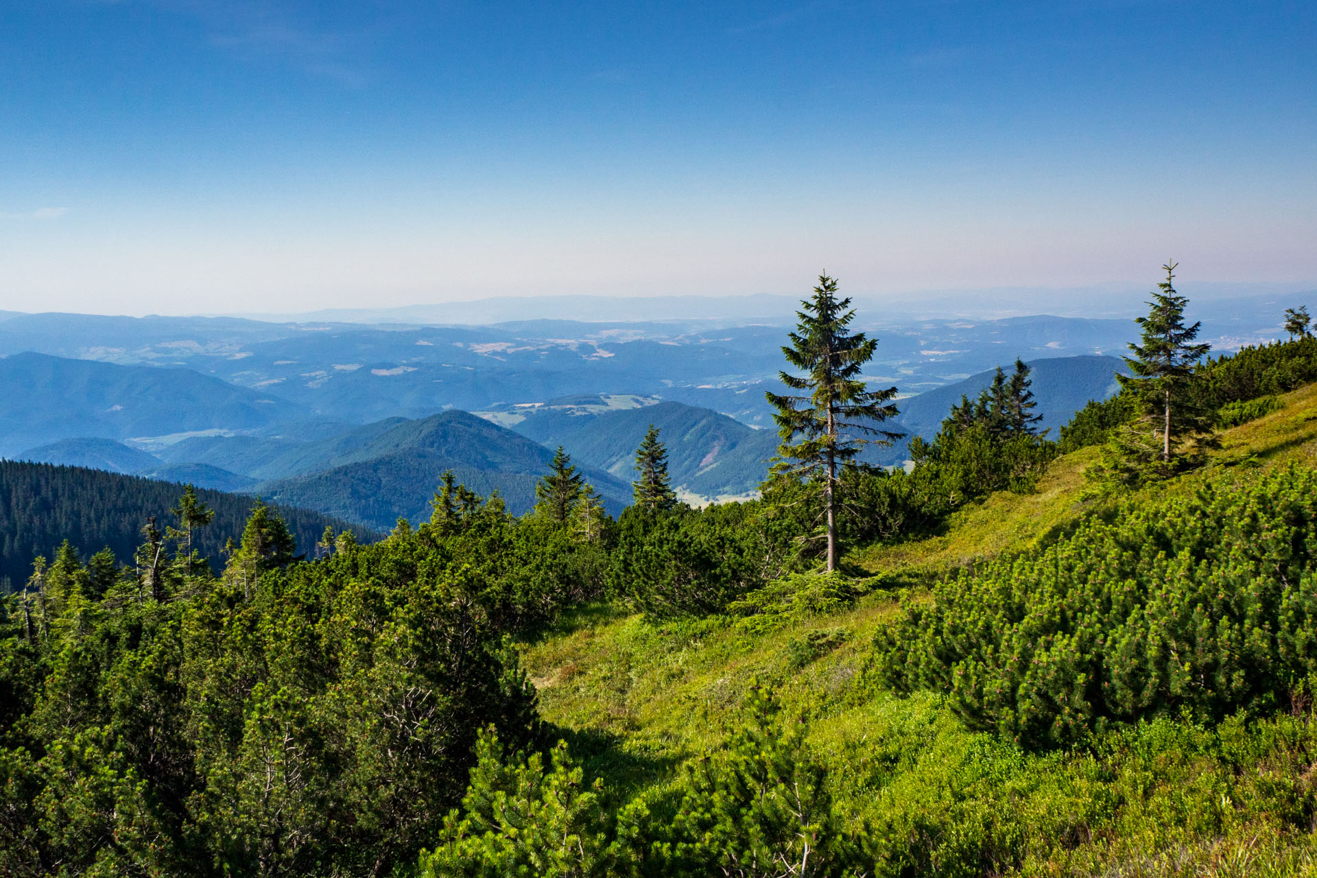 Z Hiadeľského sedla na Ďurkovú (Nízke Tatry)