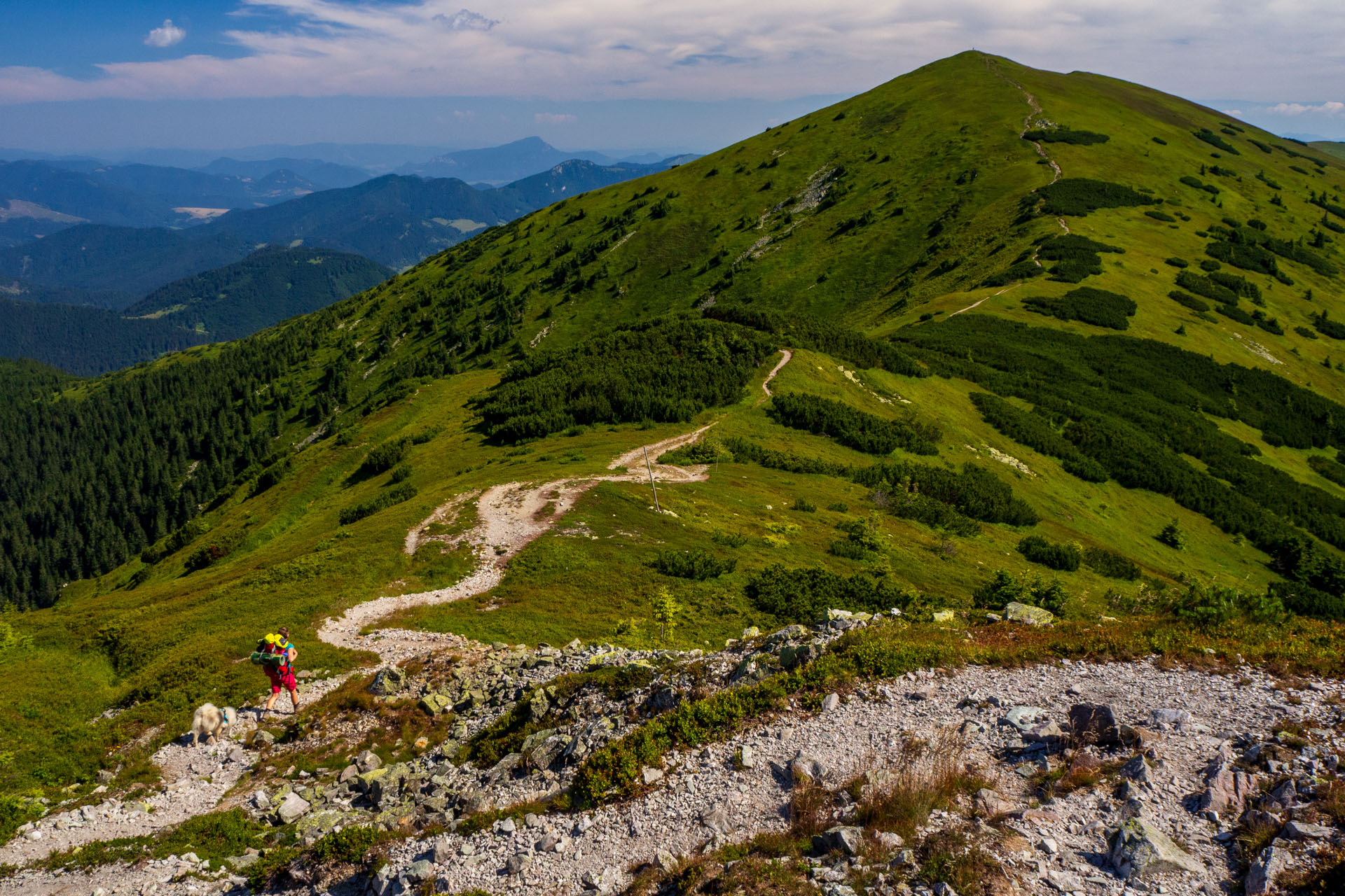 Z Hiadeľského sedla na Ďurkovú (Nízke Tatry)