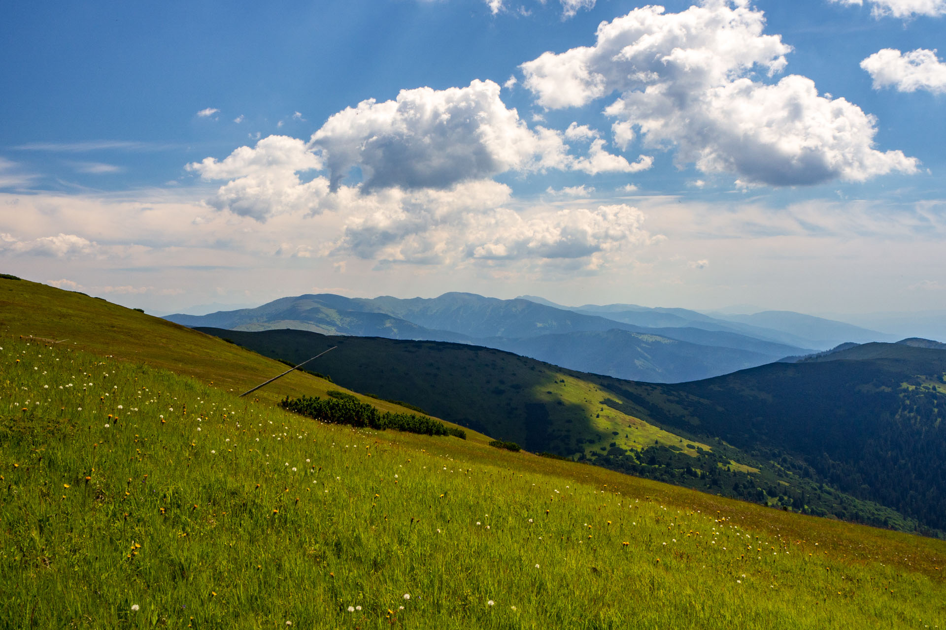 Z Hiadeľského sedla na Ďurkovú (Nízke Tatry)