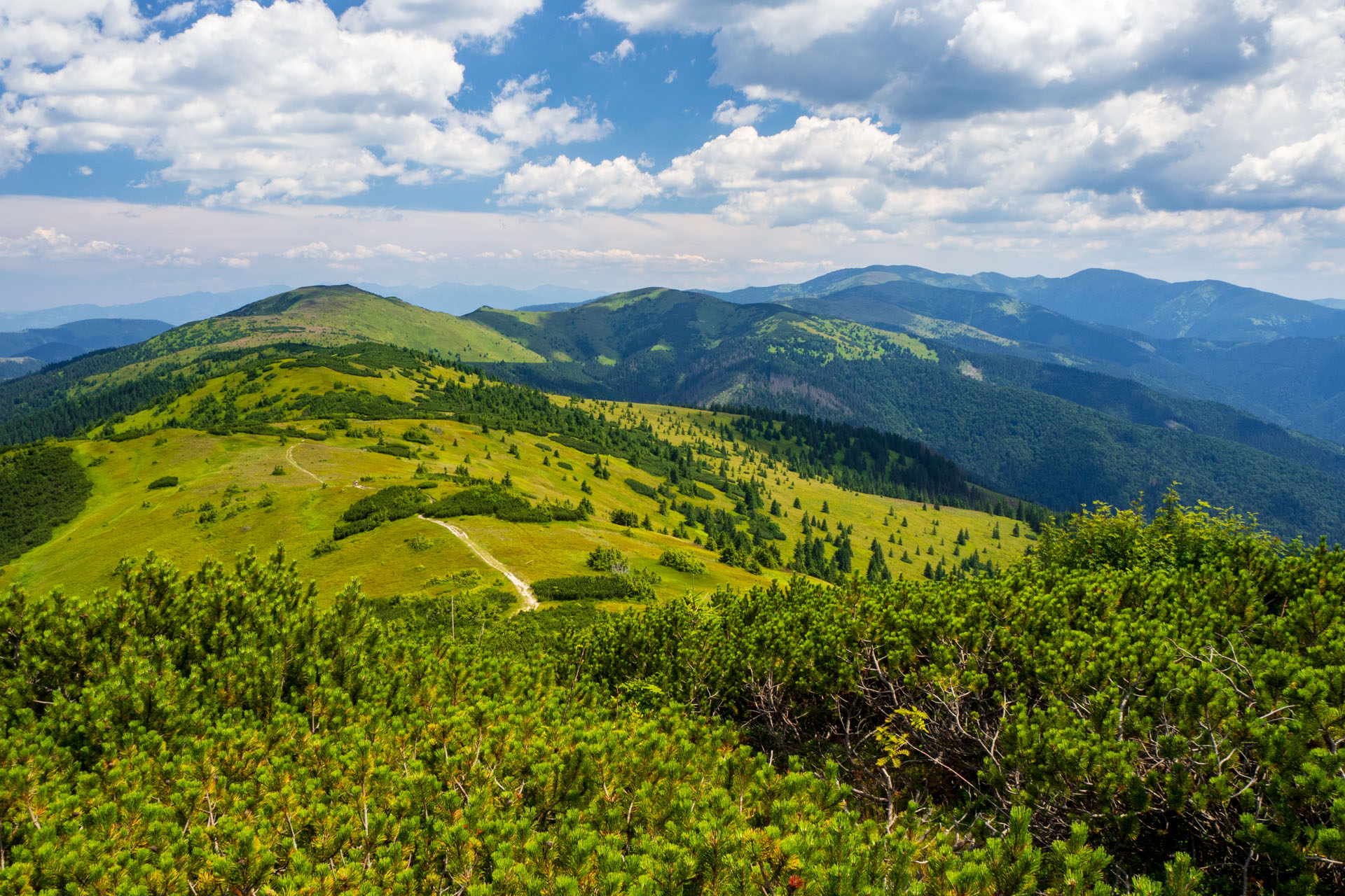 Z Hiadeľského sedla na Ďurkovú (Nízke Tatry)