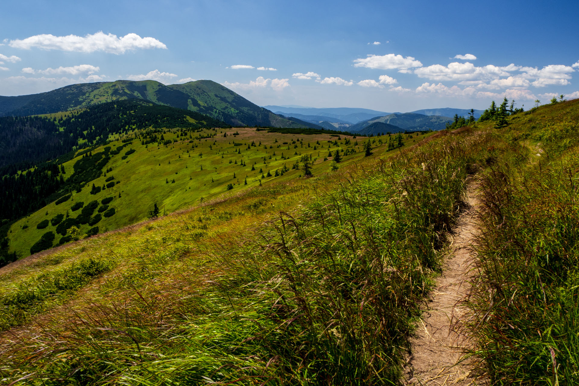 Z Hiadeľského sedla na Ďurkovú (Nízke Tatry)