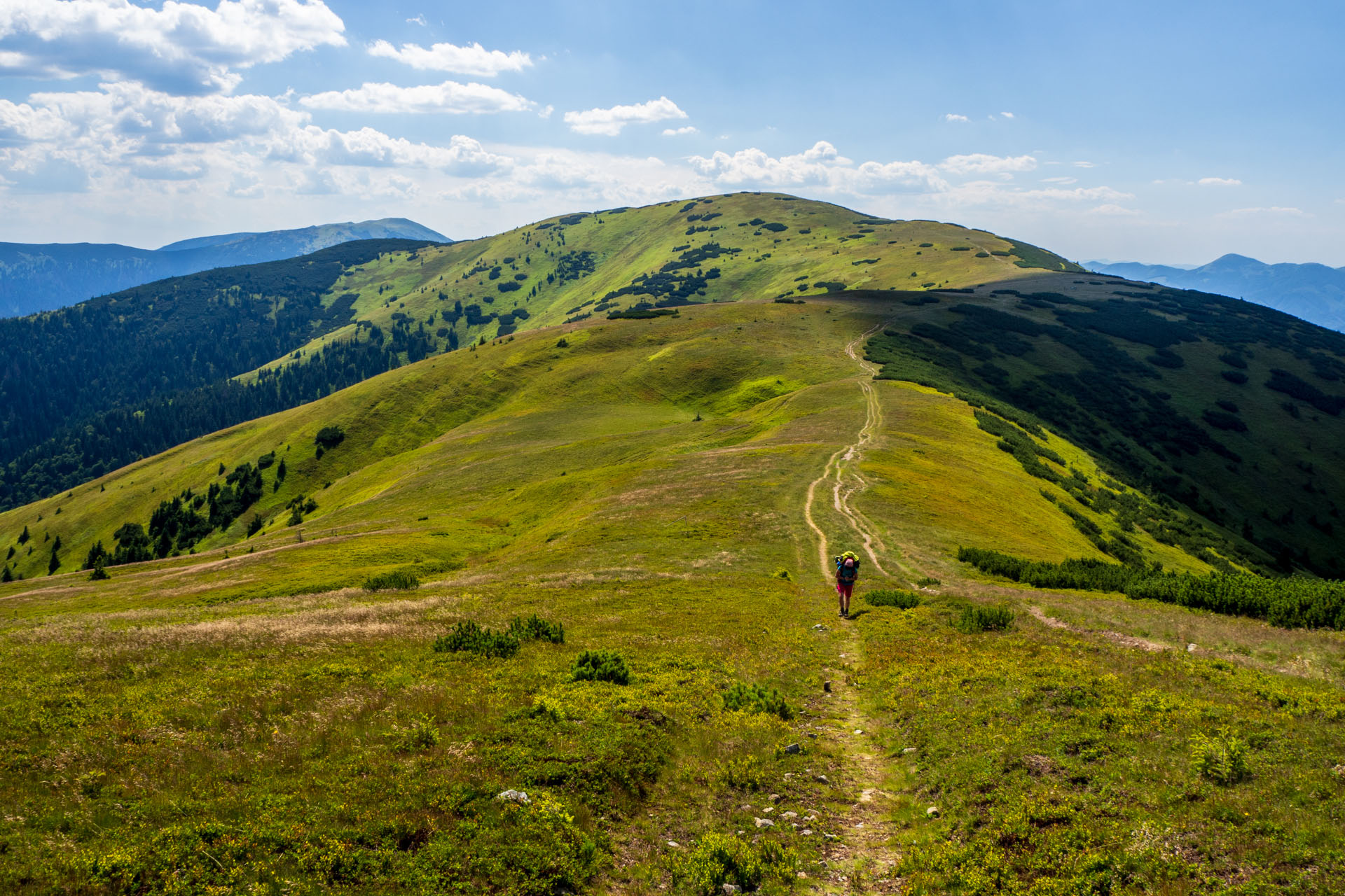 Z Hiadeľského sedla na Ďurkovú (Nízke Tatry)