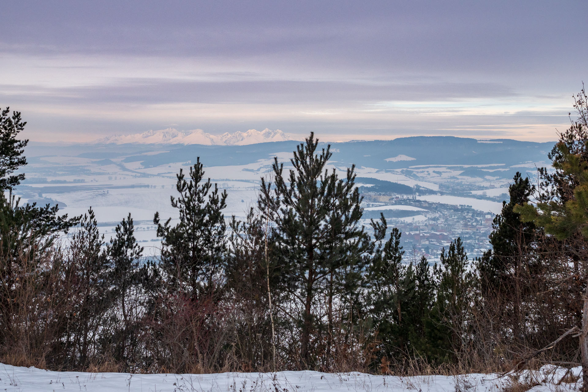 Dreveník a Spišský hrad zo Žehry (Levočské vrchy)