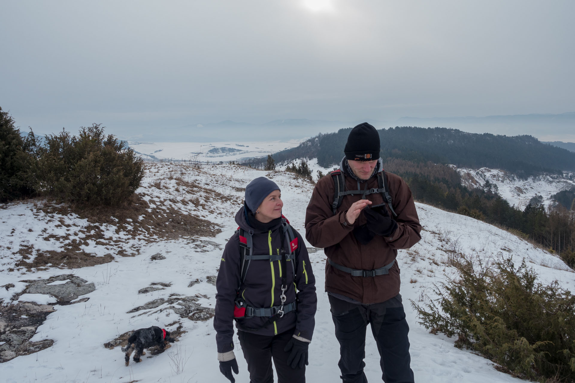 Dreveník a Spišský hrad zo Žehry (Levočské vrchy)