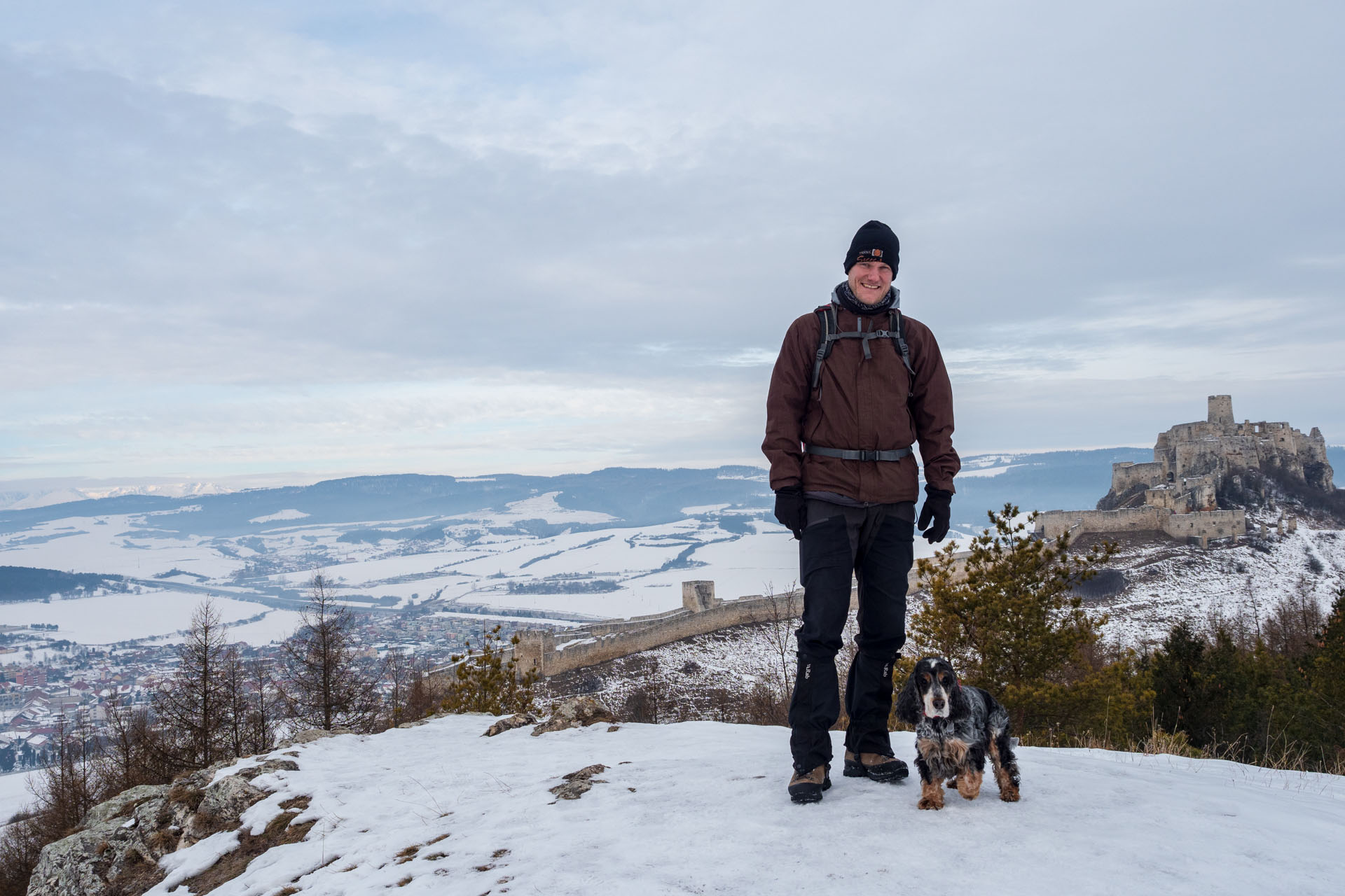 Dreveník a Spišský hrad zo Žehry (Levočské vrchy)