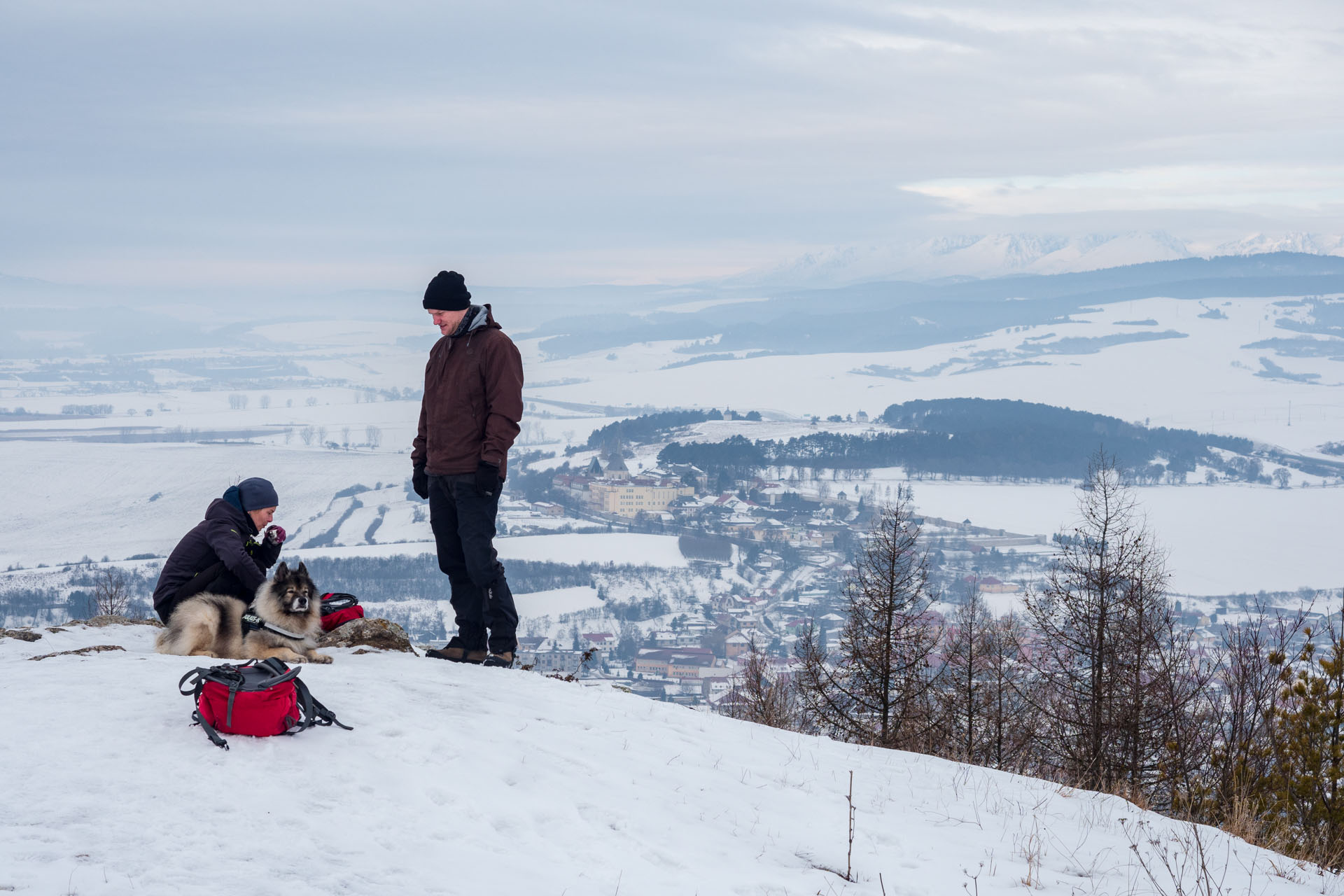 Dreveník a Spišský hrad zo Žehry (Levočské vrchy)