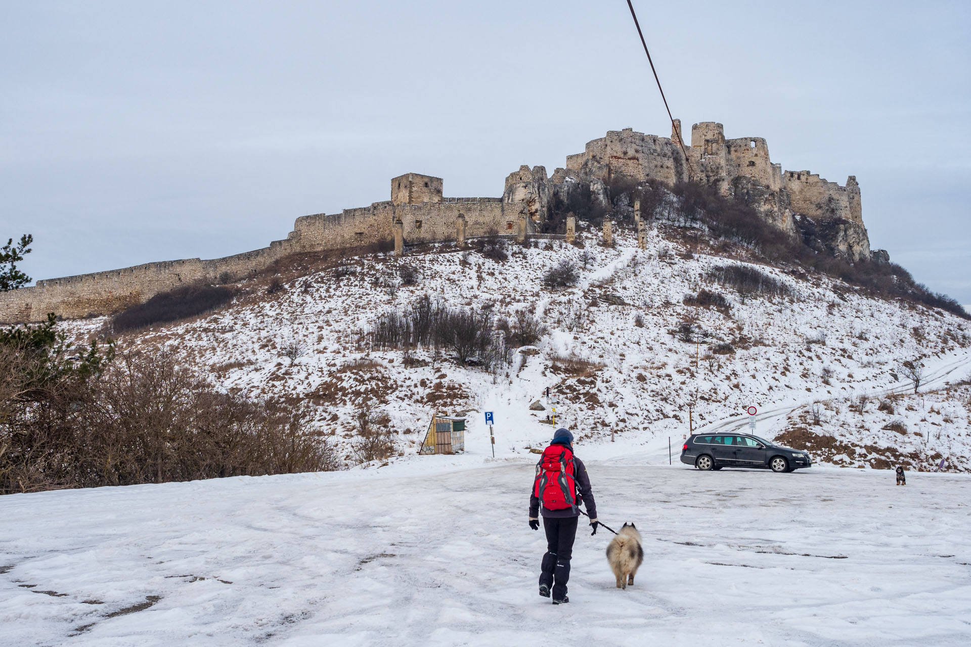 Dreveník a Spišský hrad zo Žehry (Levočské vrchy)