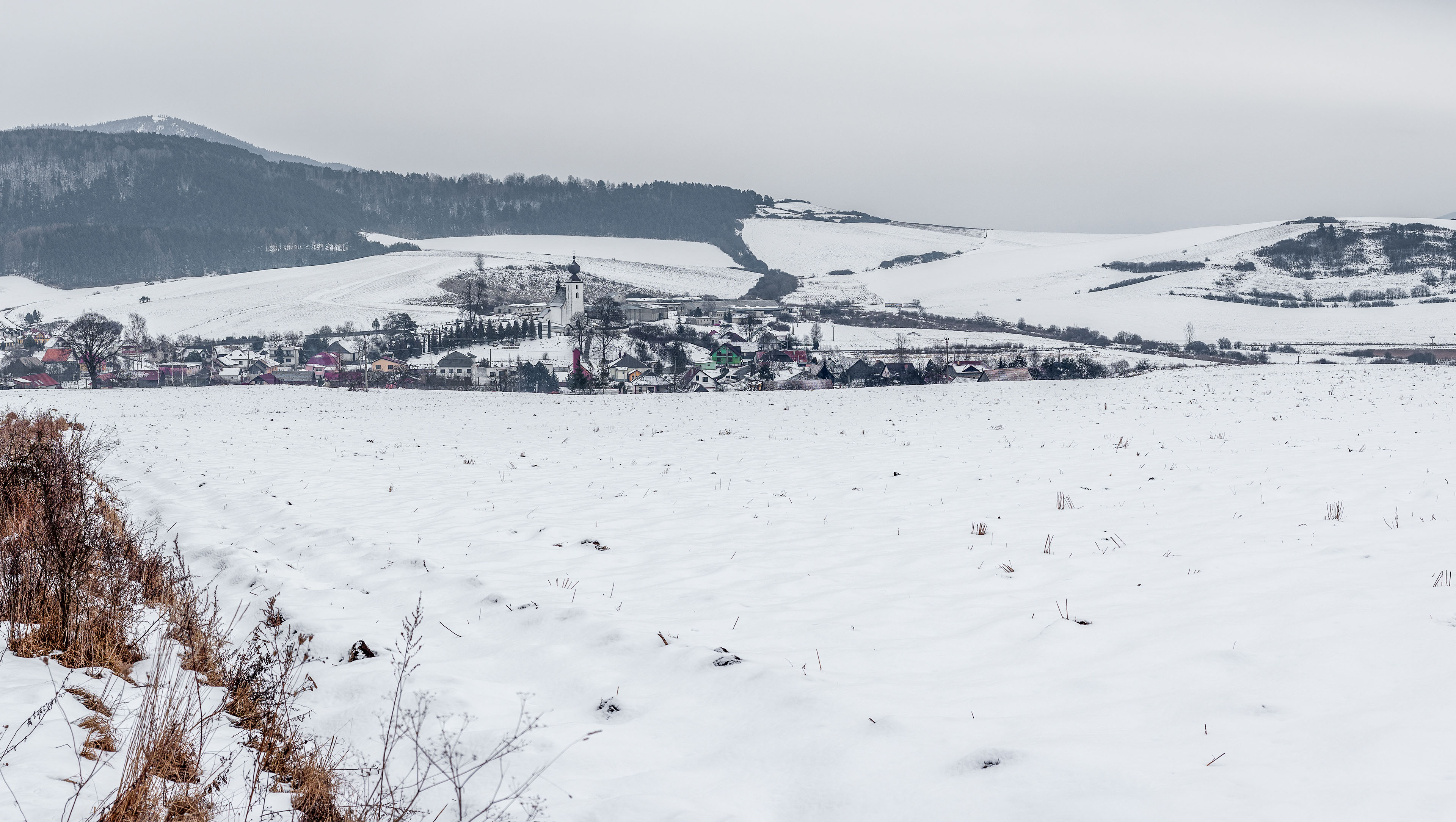 Dreveník a Spišský hrad zo Žehry (Levočské vrchy)