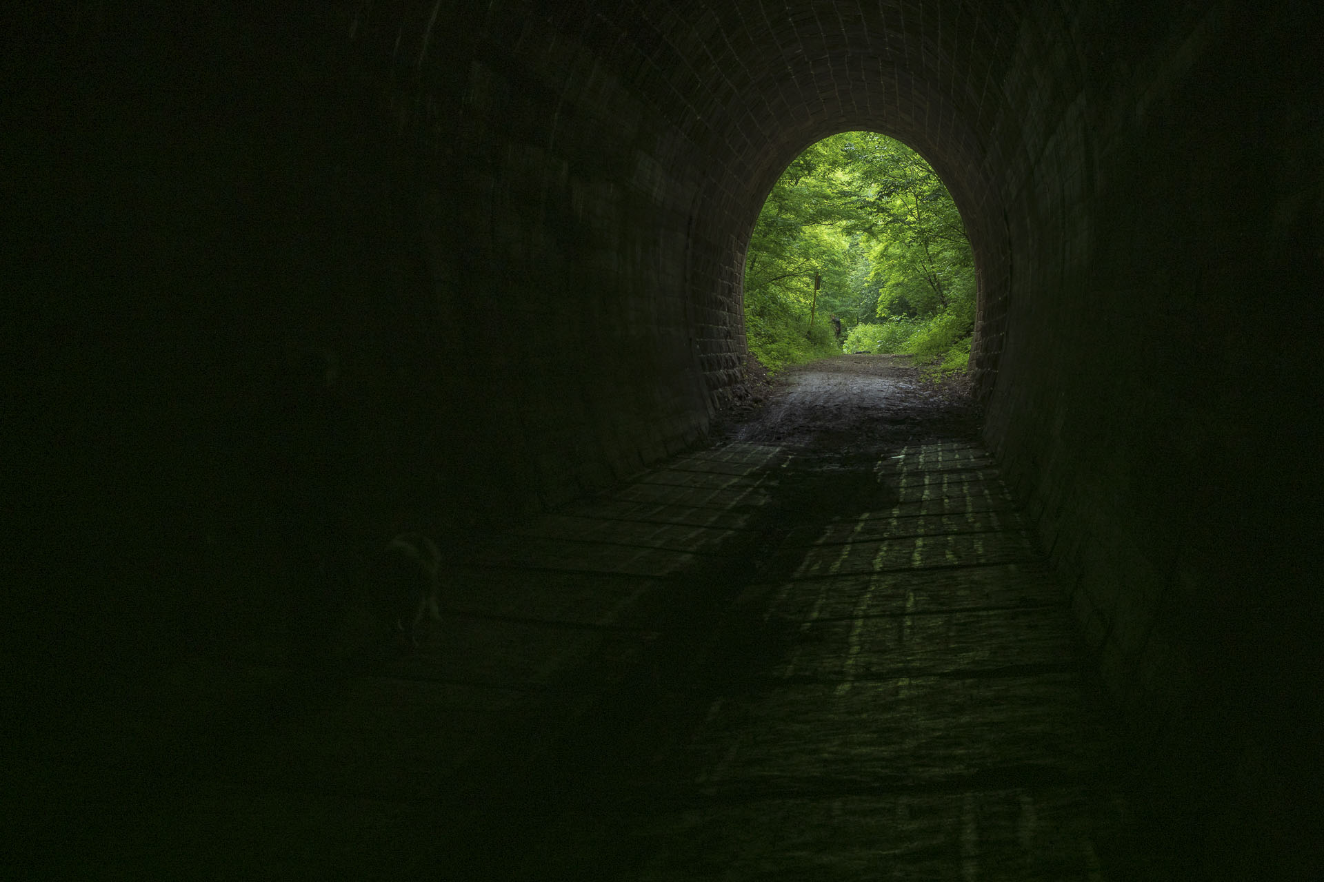 Koprášsky viadukt, Koprášsky a Slavošovský tunel zo Slavošoviec (Stolické vrchy)