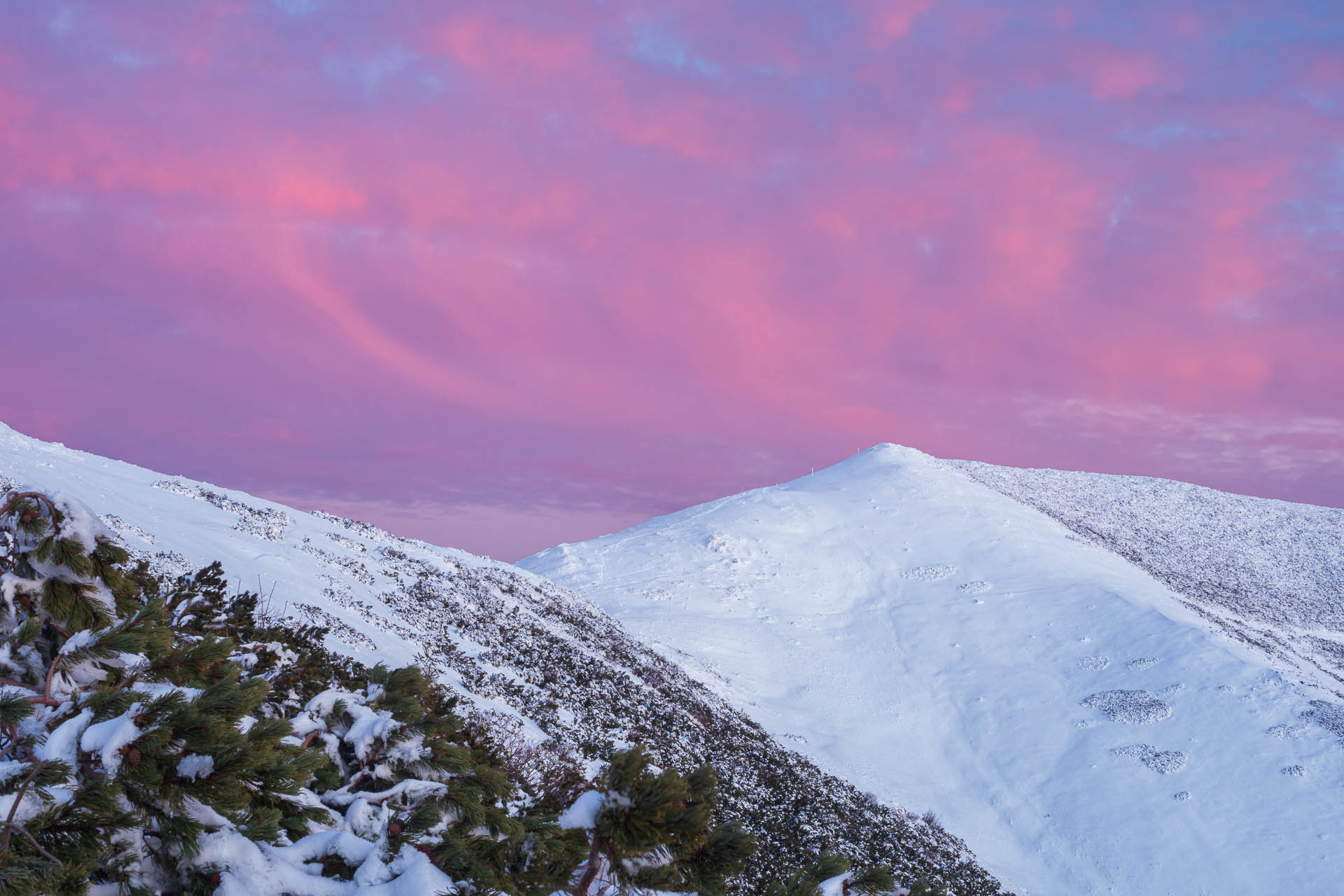 Ďumbier z Trangošky a Geminidy (Nízke Tatry)