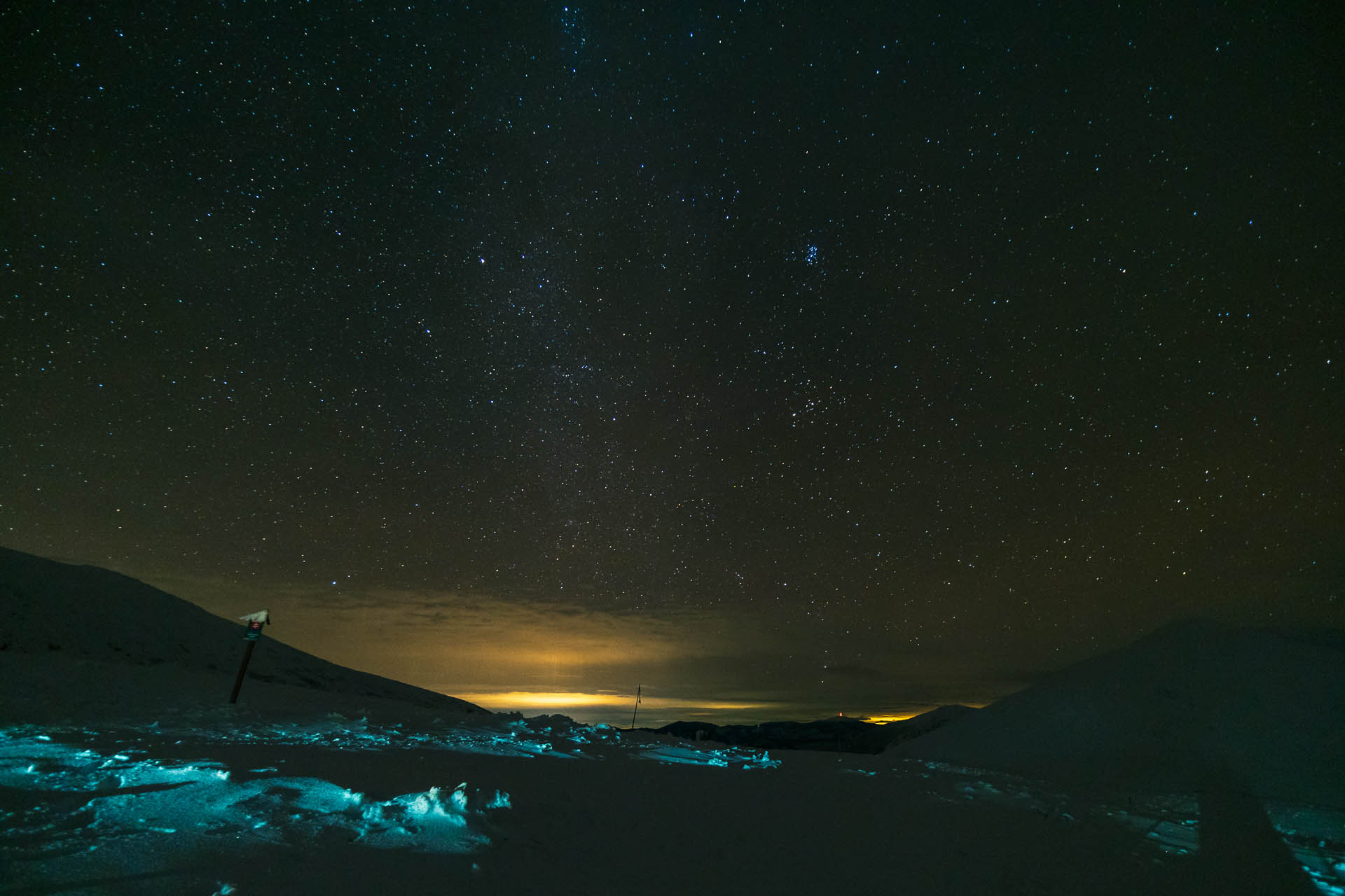 Ďumbier z Trangošky a Geminidy (Nízke Tatry)