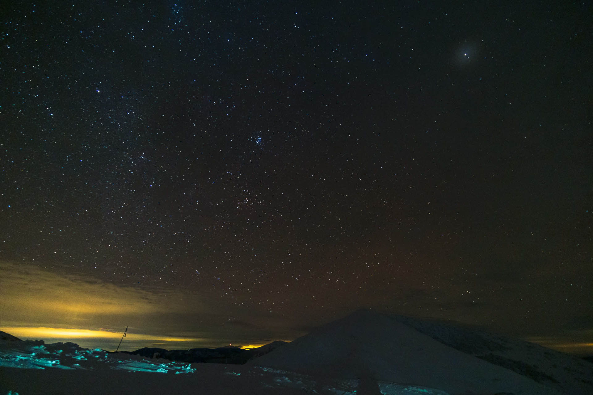 Ďumbier z Trangošky a Geminidy (Nízke Tatry)