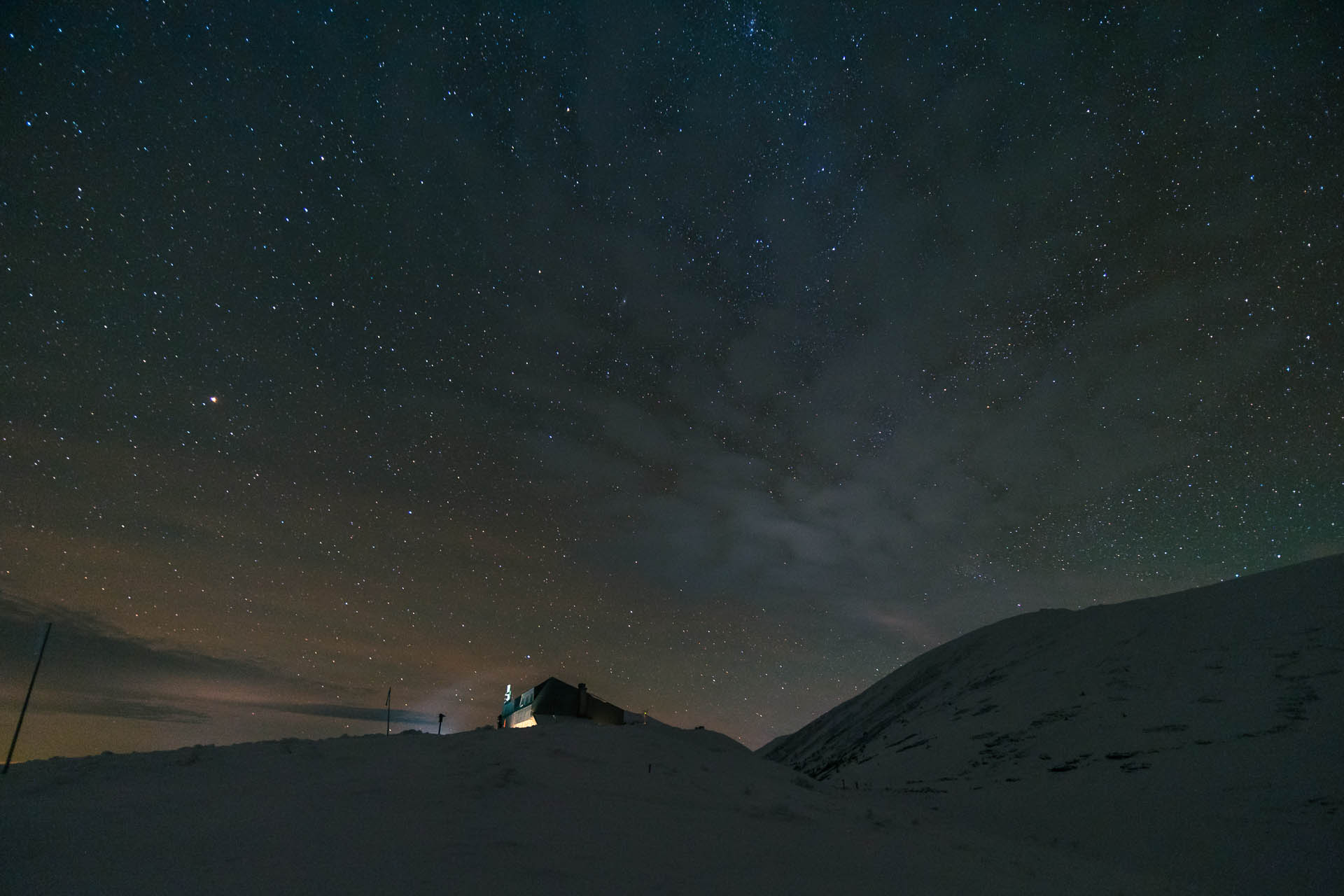 Ďumbier z Trangošky a Geminidy (Nízke Tatry)