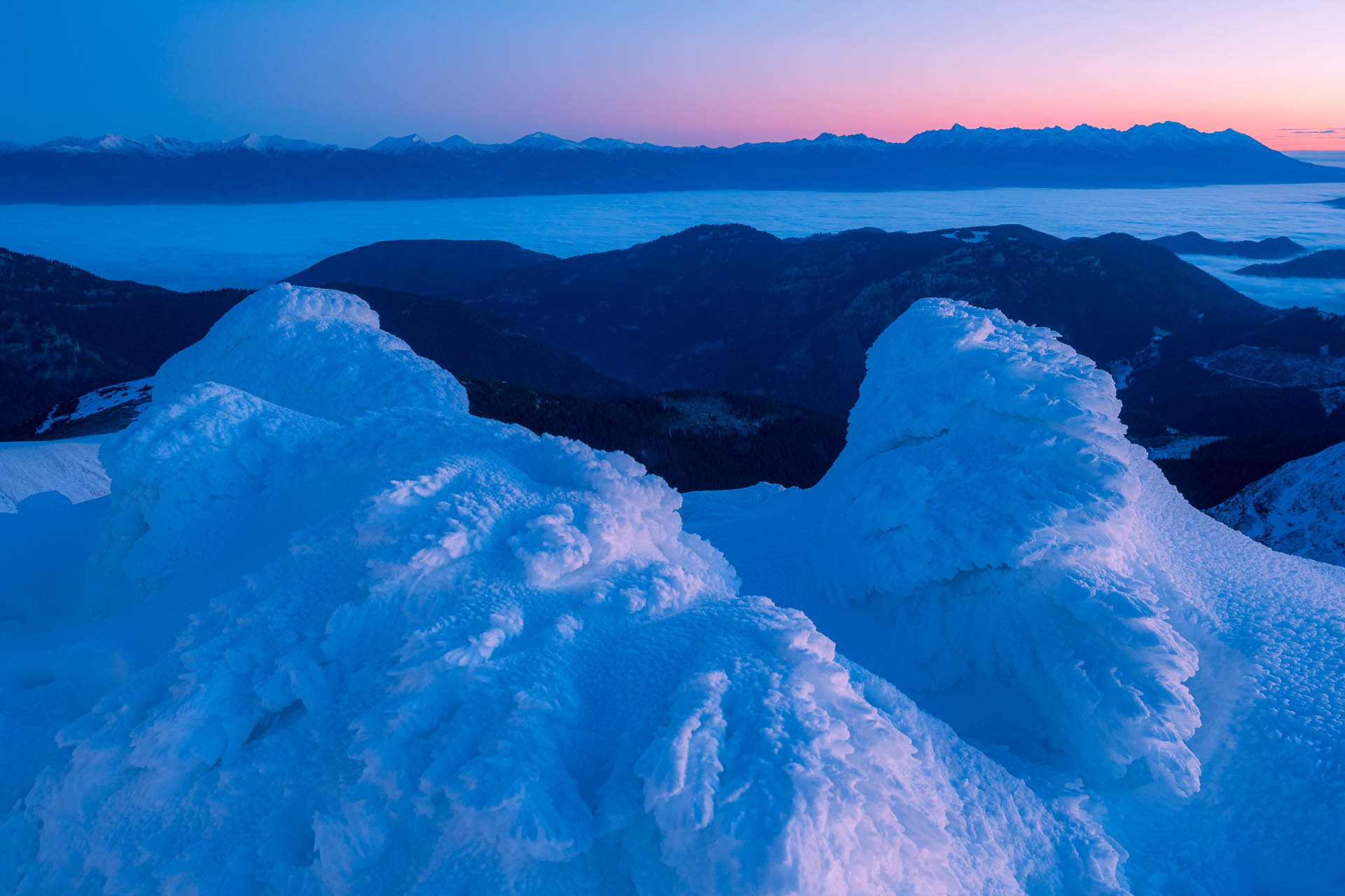 Ďumbier z Trangošky a Geminidy (Nízke Tatry)