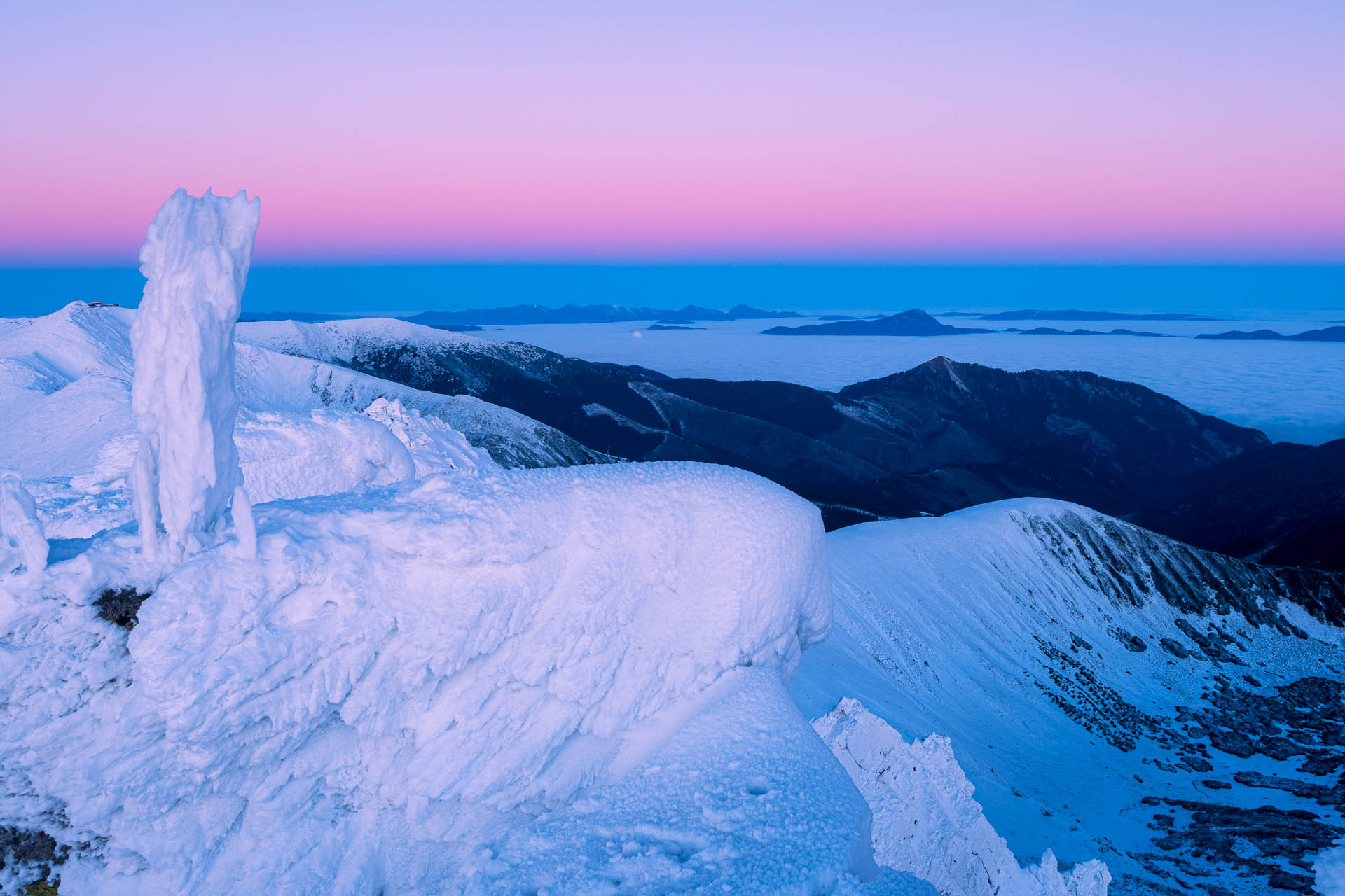 Ďumbier z Trangošky a Geminidy (Nízke Tatry)