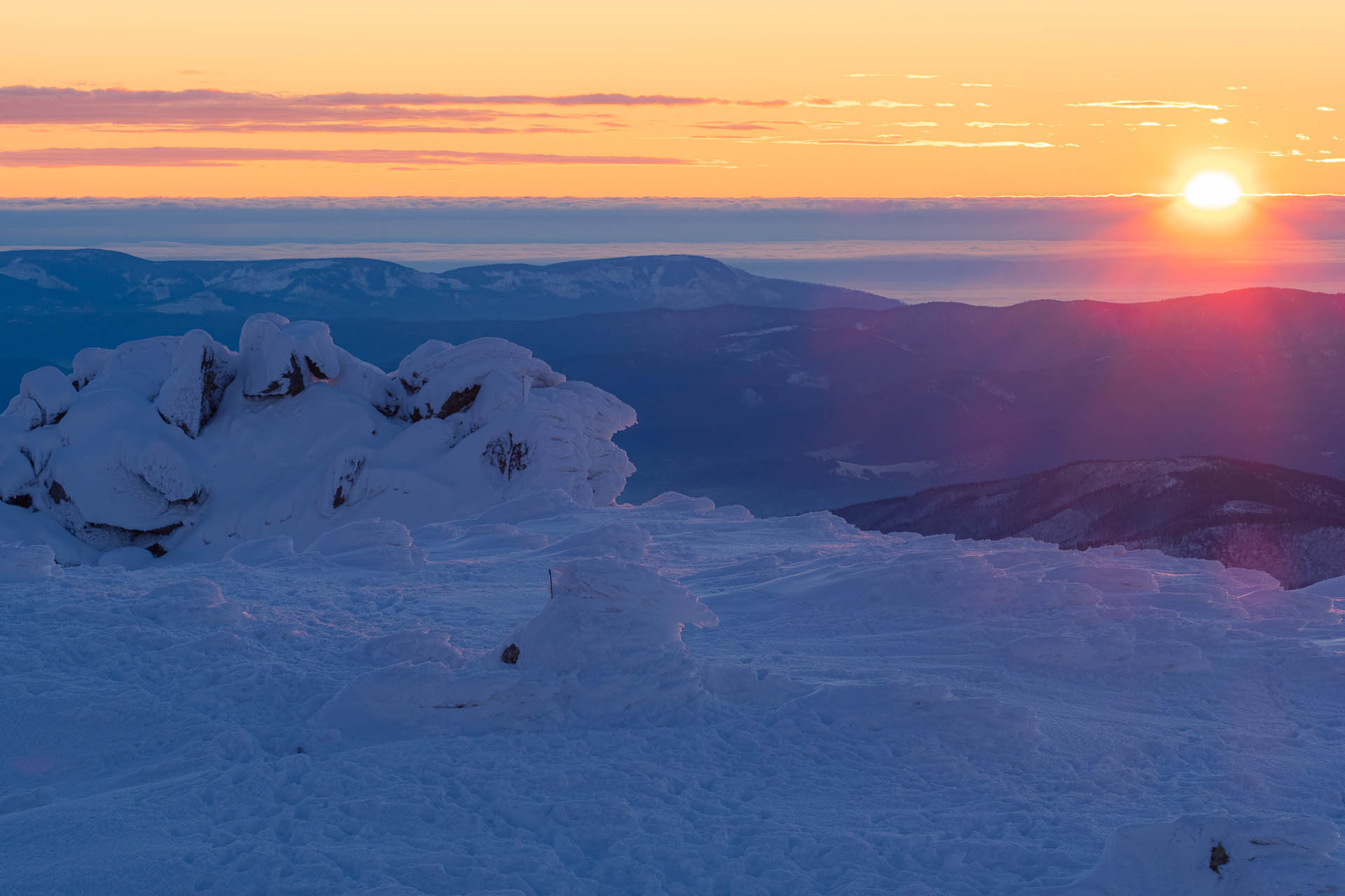 Ďumbier z Trangošky a Geminidy (Nízke Tatry)