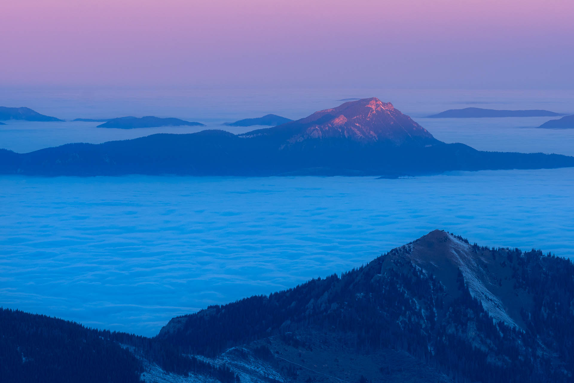 Ďumbier z Trangošky a Geminidy (Nízke Tatry)