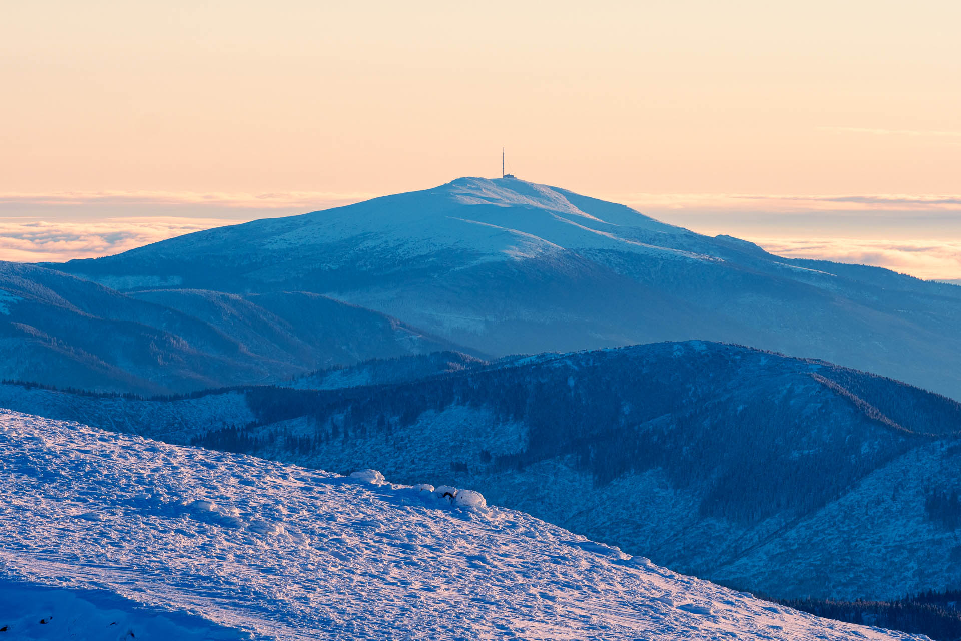 Ďumbier z Trangošky a Geminidy (Nízke Tatry)