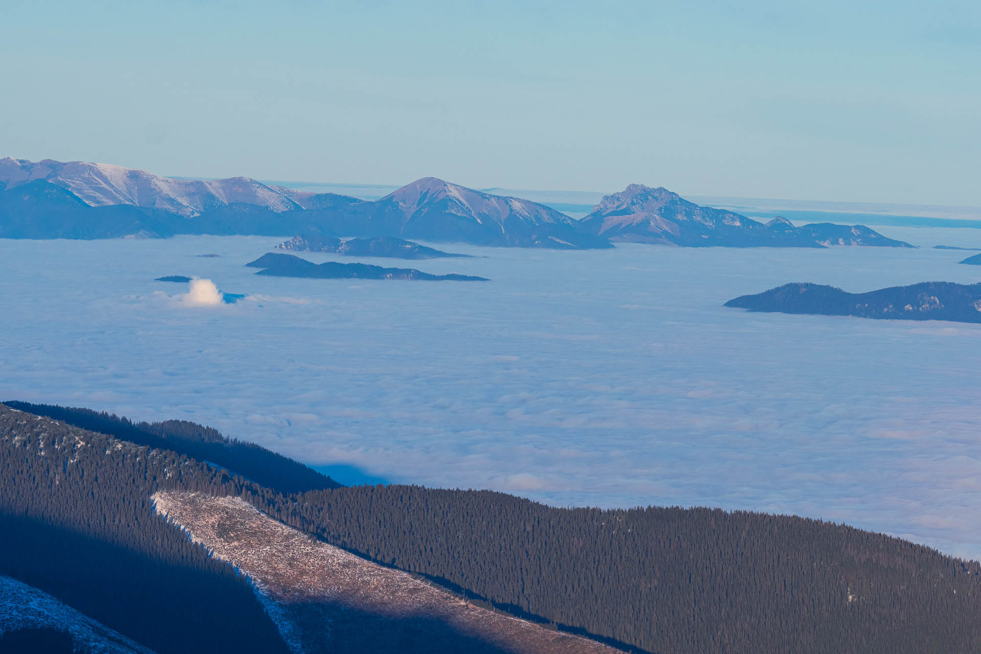 Ďumbier z Trangošky a Geminidy (Nízke Tatry)