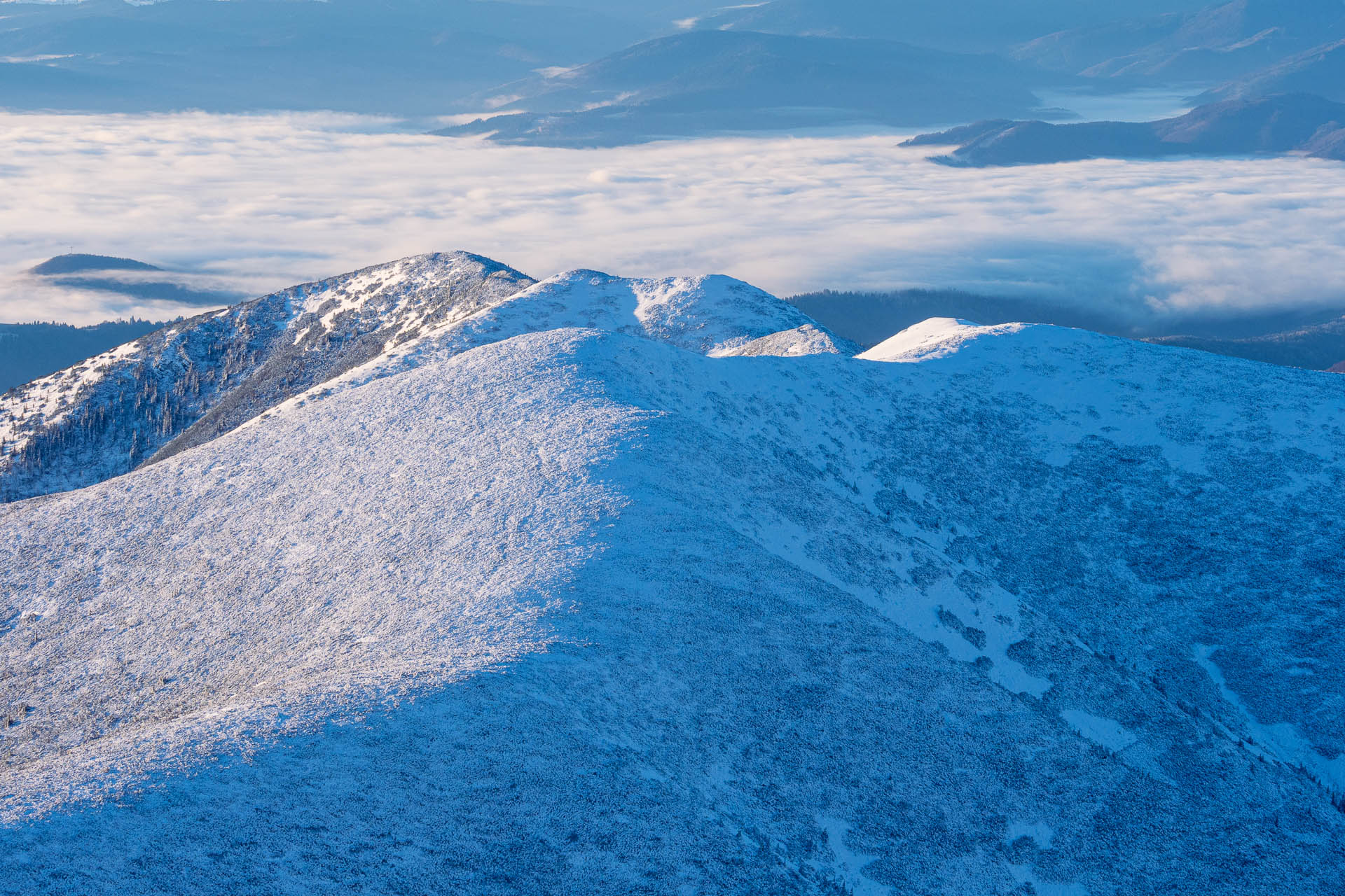 Ďumbier z Trangošky a Geminidy (Nízke Tatry)