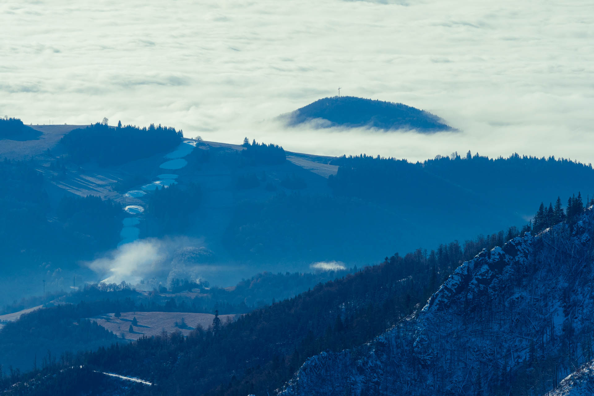 Ďumbier z Trangošky a Geminidy (Nízke Tatry)